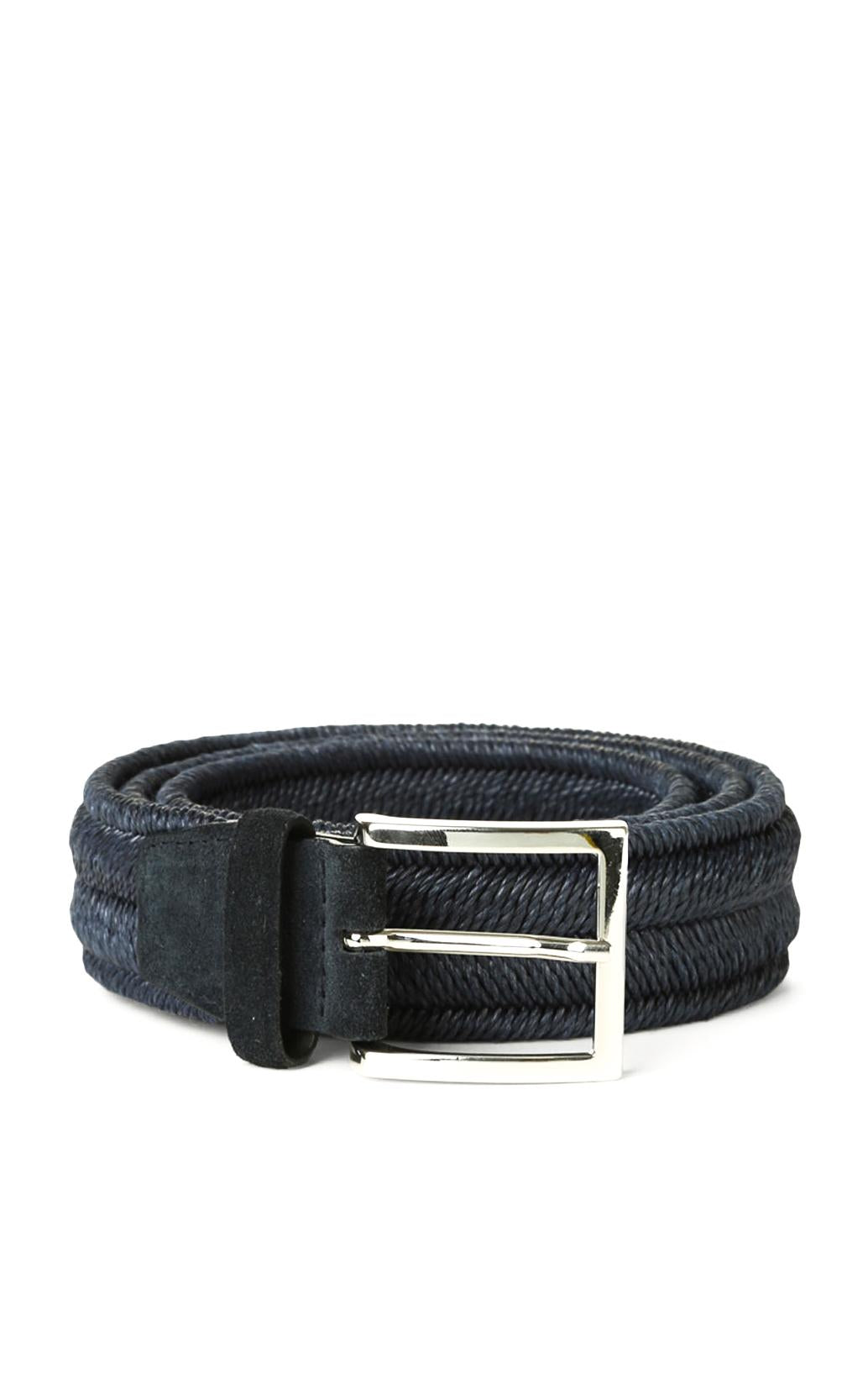 Orciani Cintura intrecciata stretch in tessuto U07369_ROP/2 NOTTE