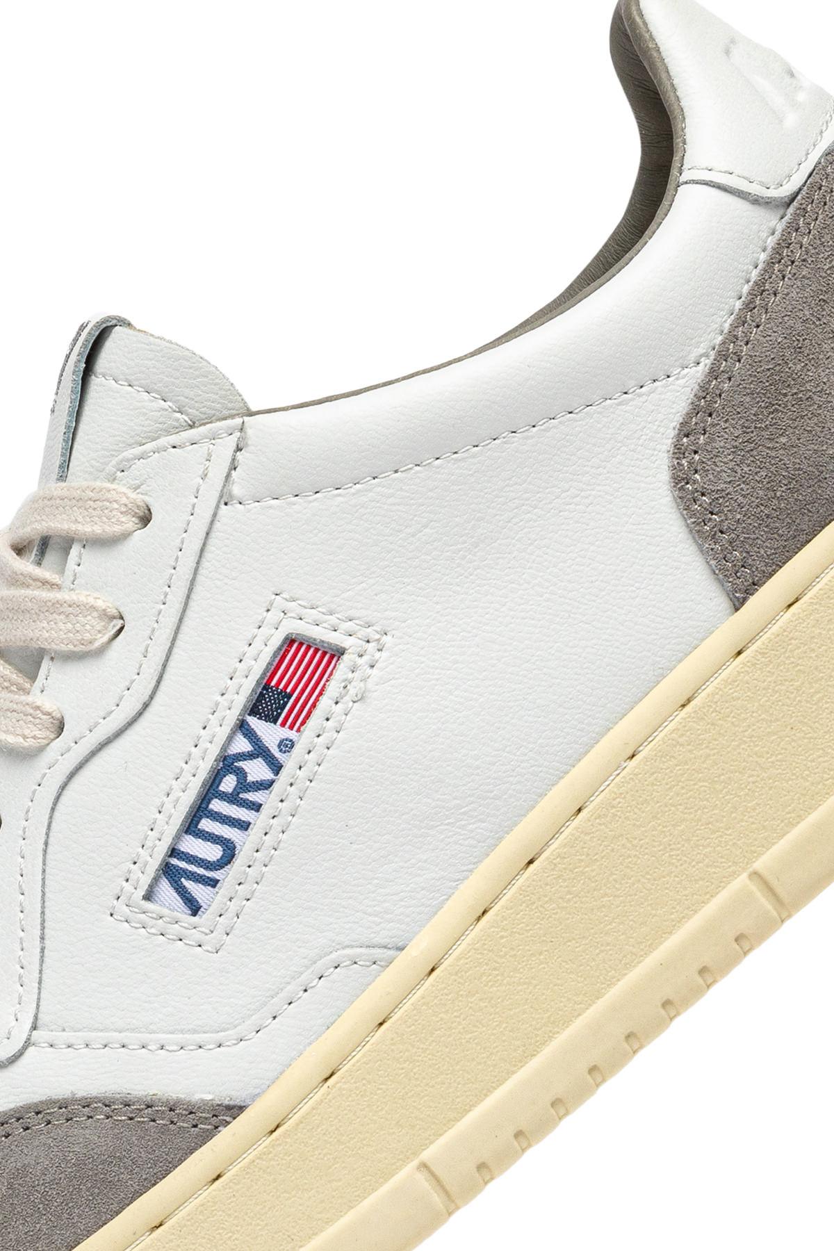 Autry Sneaker Medalist in pelle supersoft e camoscio AULM FT01 WHT/VAP