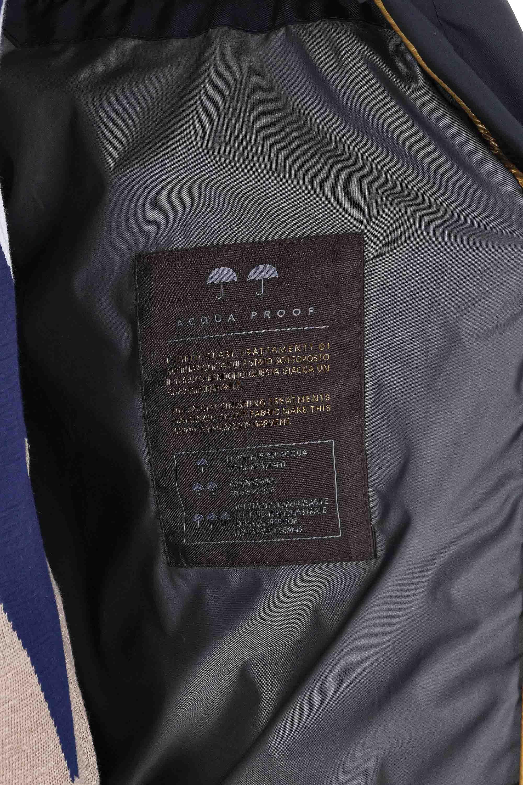 Car coat in nylon mod. Borromini-Wk BORROMINI-WK BLU Moorer