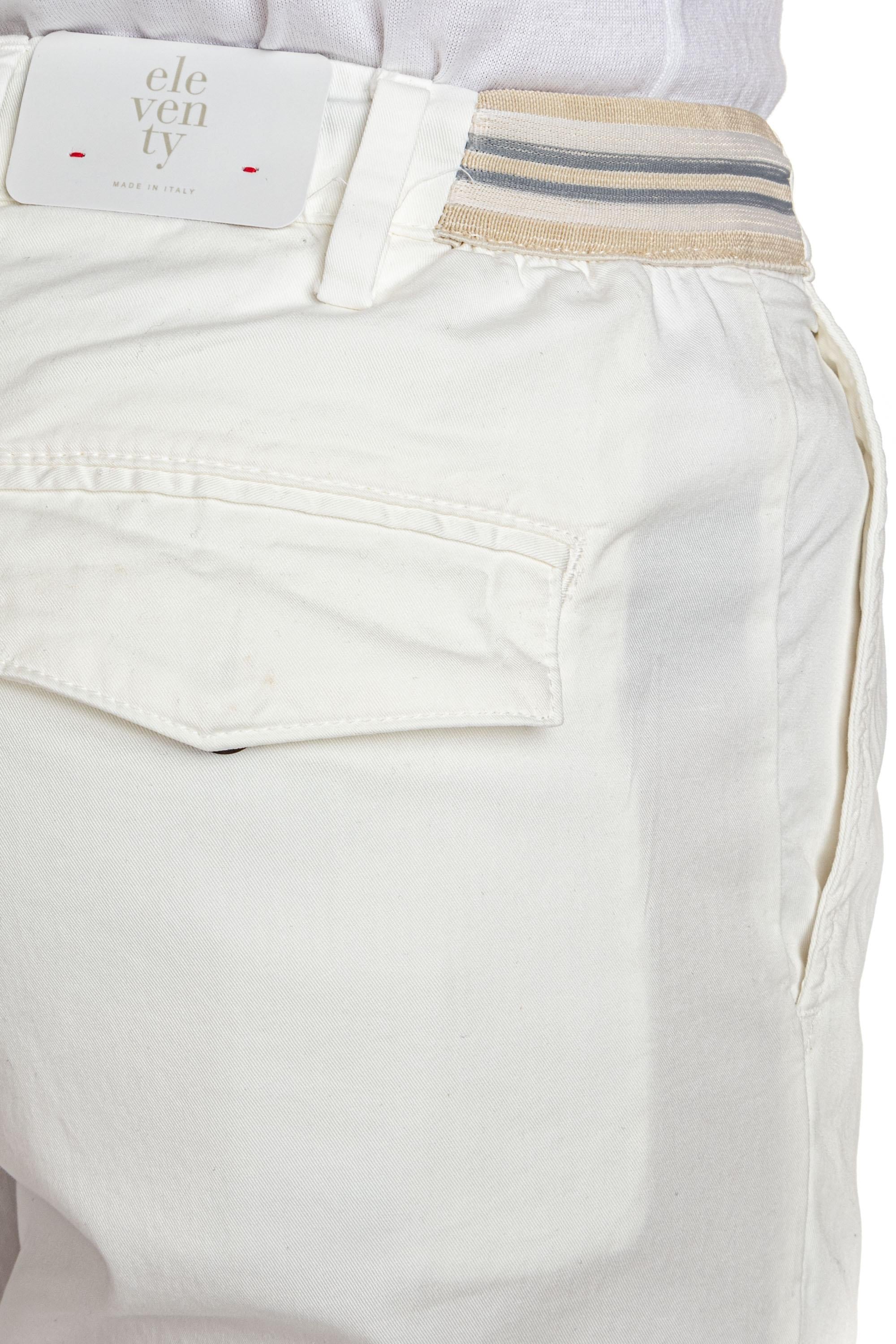 Pantalone in cotone light con elastici in vita I70PANE02 TET0G002 01 Eleventy