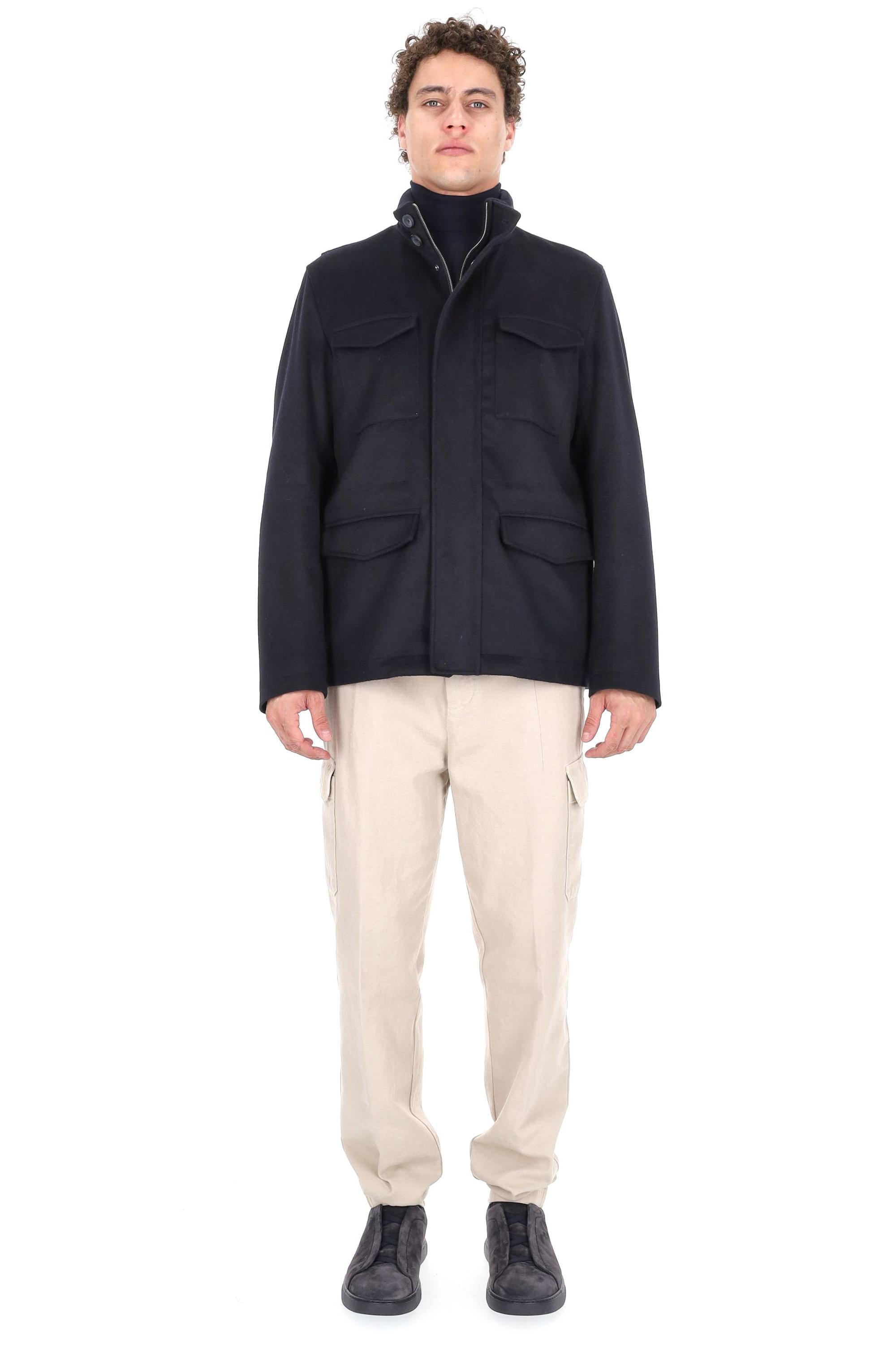Herno Field jacket in lana-cashmere FI000128U-33318 9200