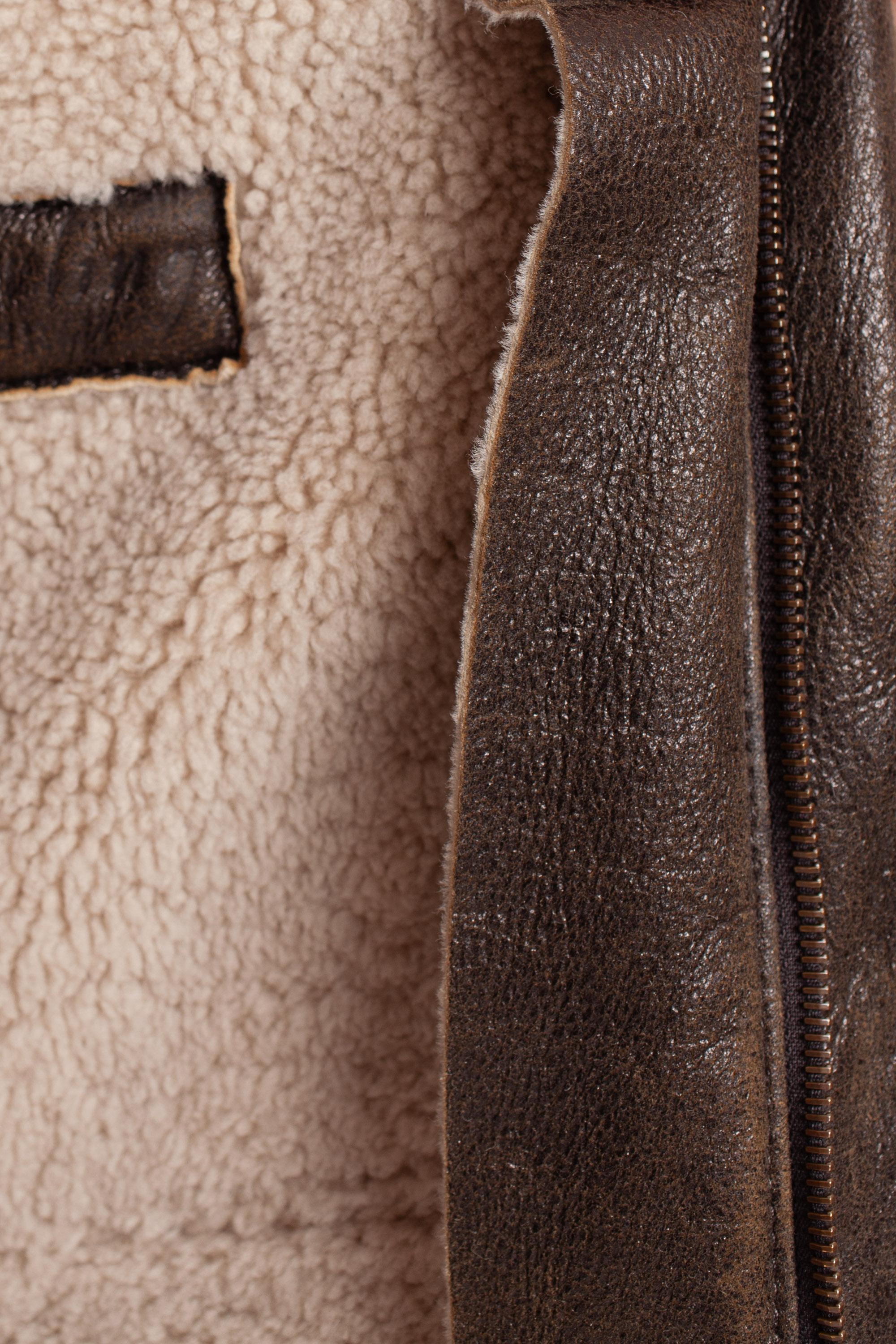 Salvatore Santoro Montone artigianale con zip e collo camicia 45523-U ASFALTO