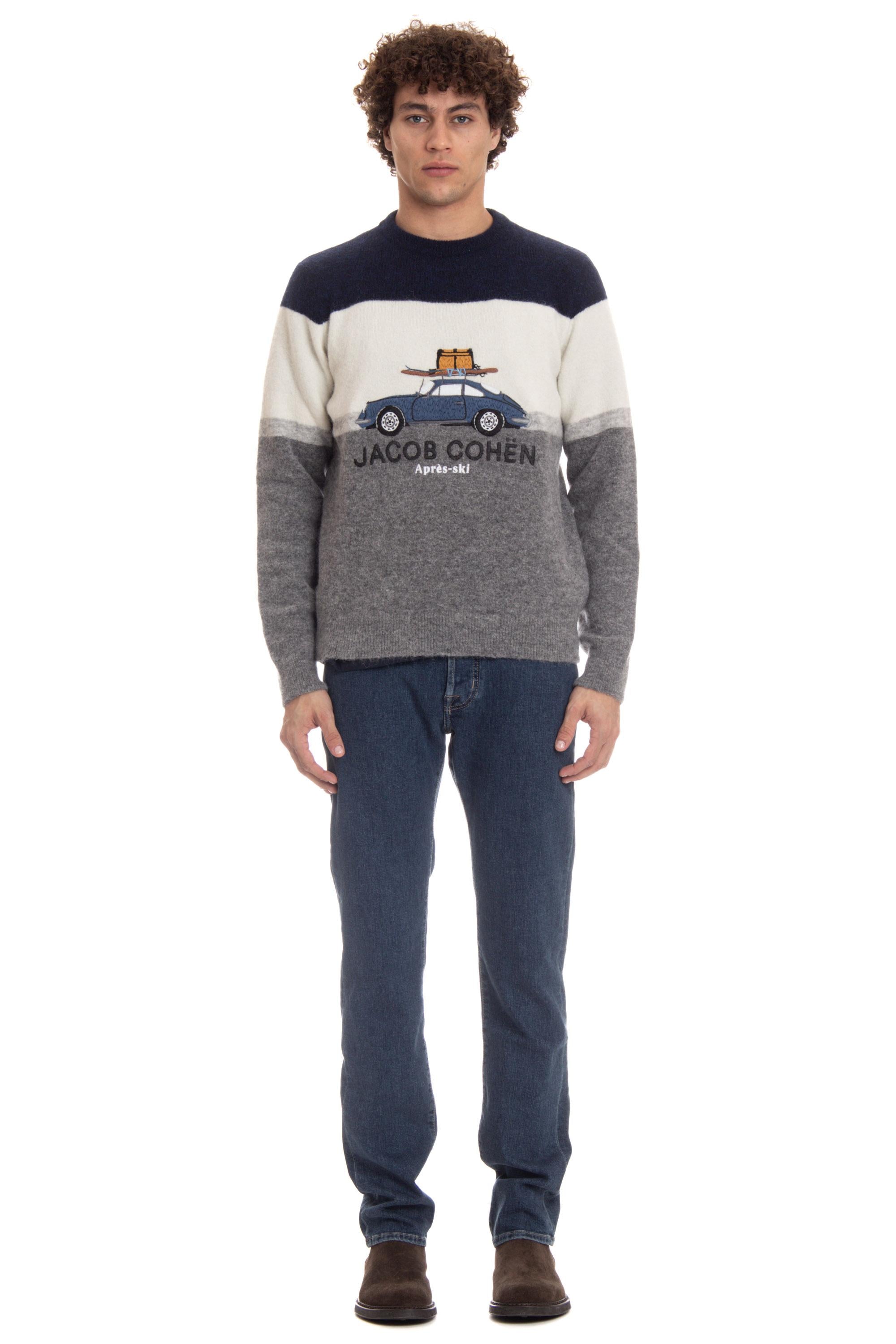Maglia girocollo natalizia in alpaca-lana Apres-Ski R01 11 X 1584 4007 Jacob Cohen