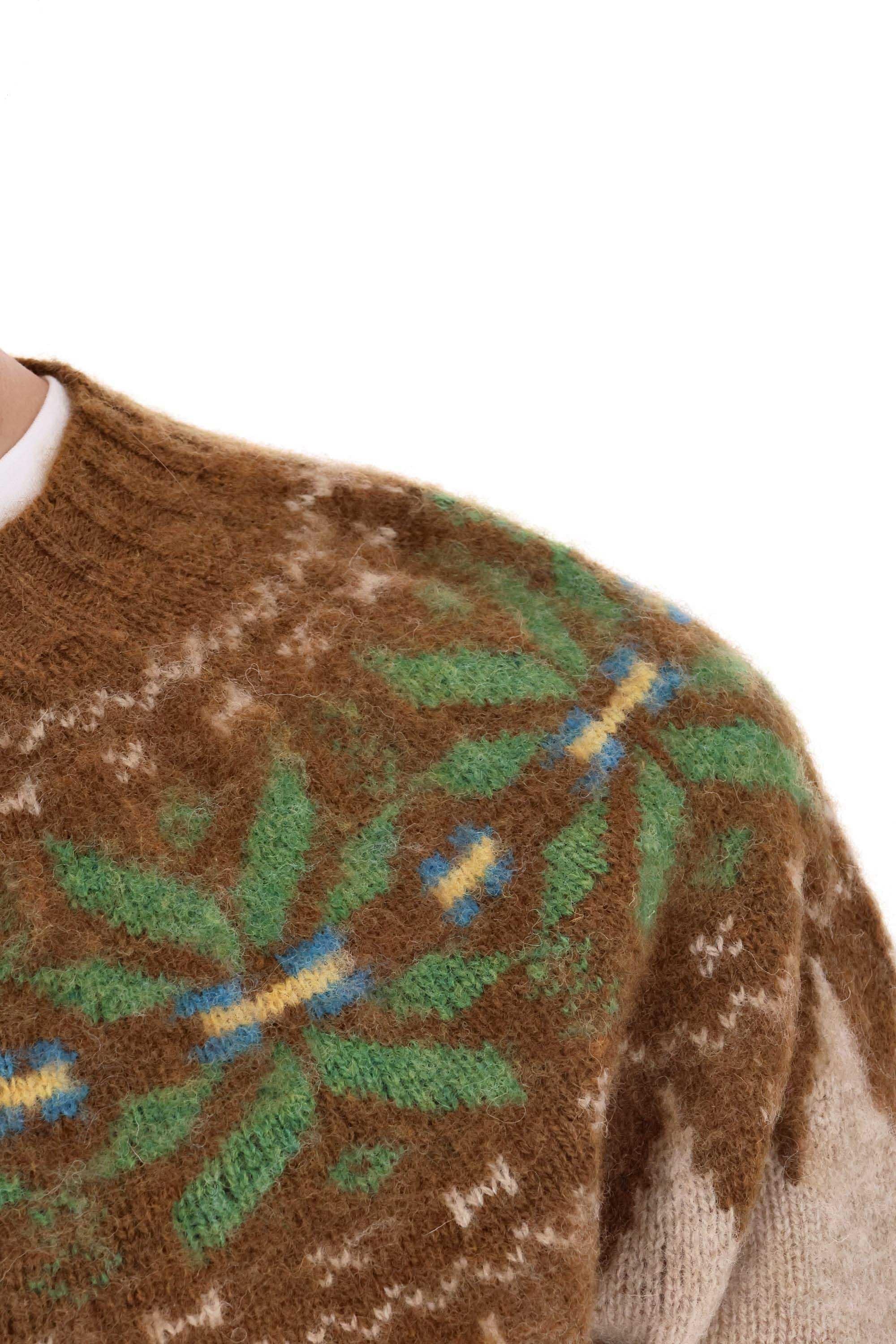 Howlin' Maglia girocollo in lana shetland disegno nordico MAGIC VOODOO NUTS