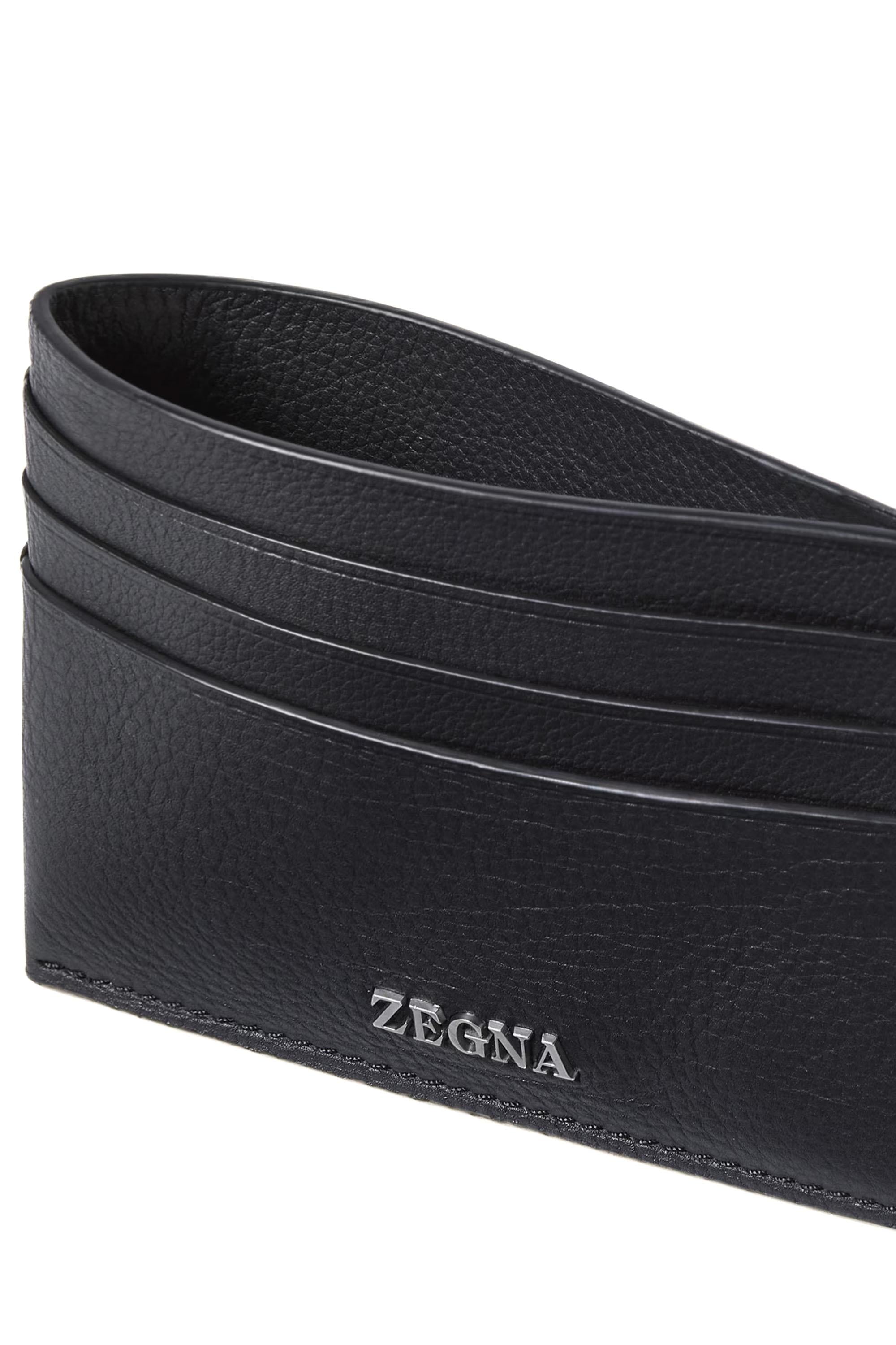 Zegna Portacarte a sei scomparti in pelle second skin LHOTO-E2012Z/2 GLA