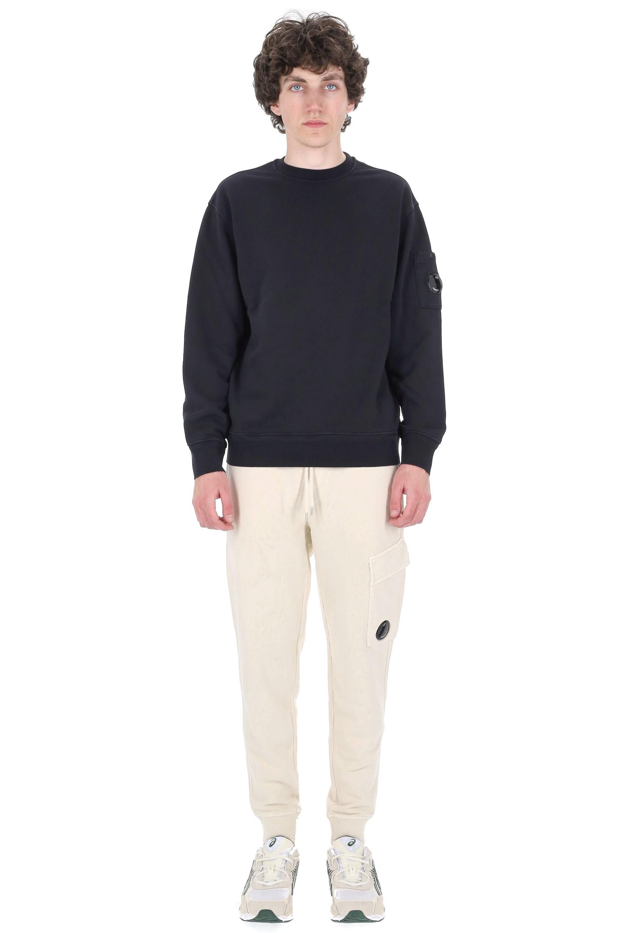 CP Company Felpa girocollo in cotone diagonale 20CMSS036A 110044G 888
