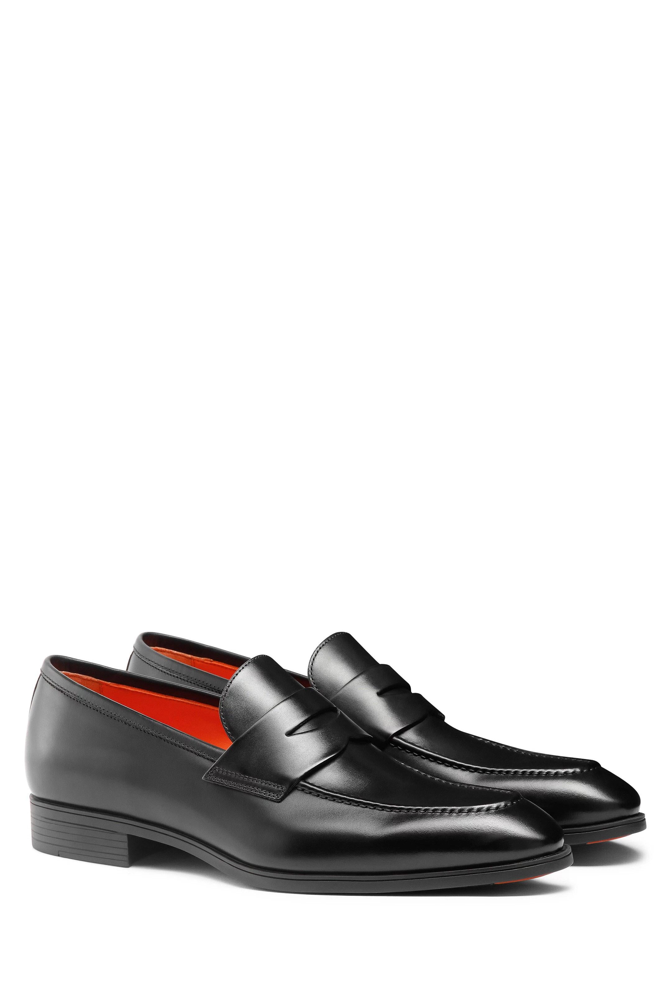 Santoni Mocassino penny loafer in pelle MGSI14944SMABUSF N01