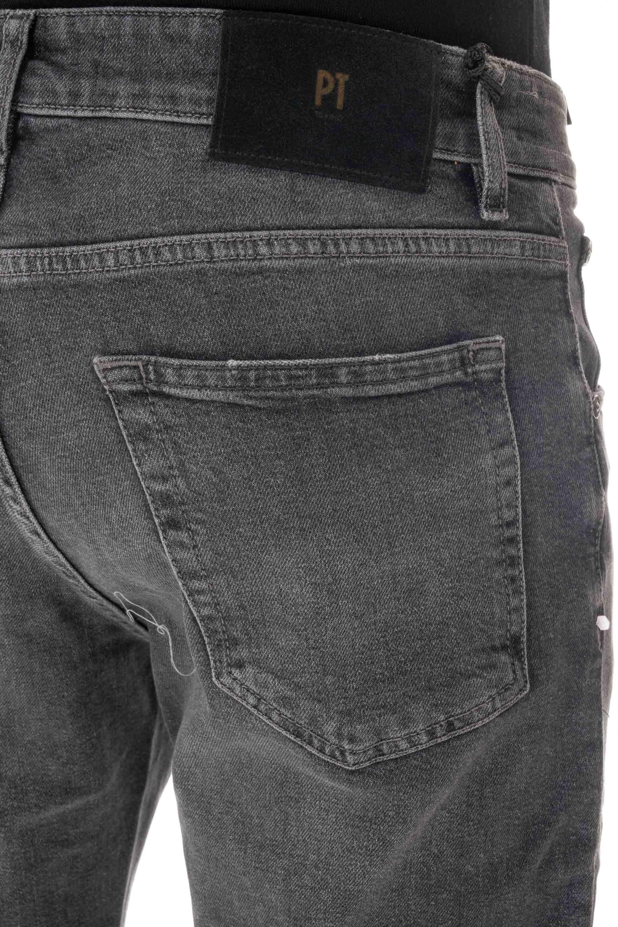 Jeans grigio etichetta camoscio Carrot fit RP05B0 OA3620 MM67 PT Denim