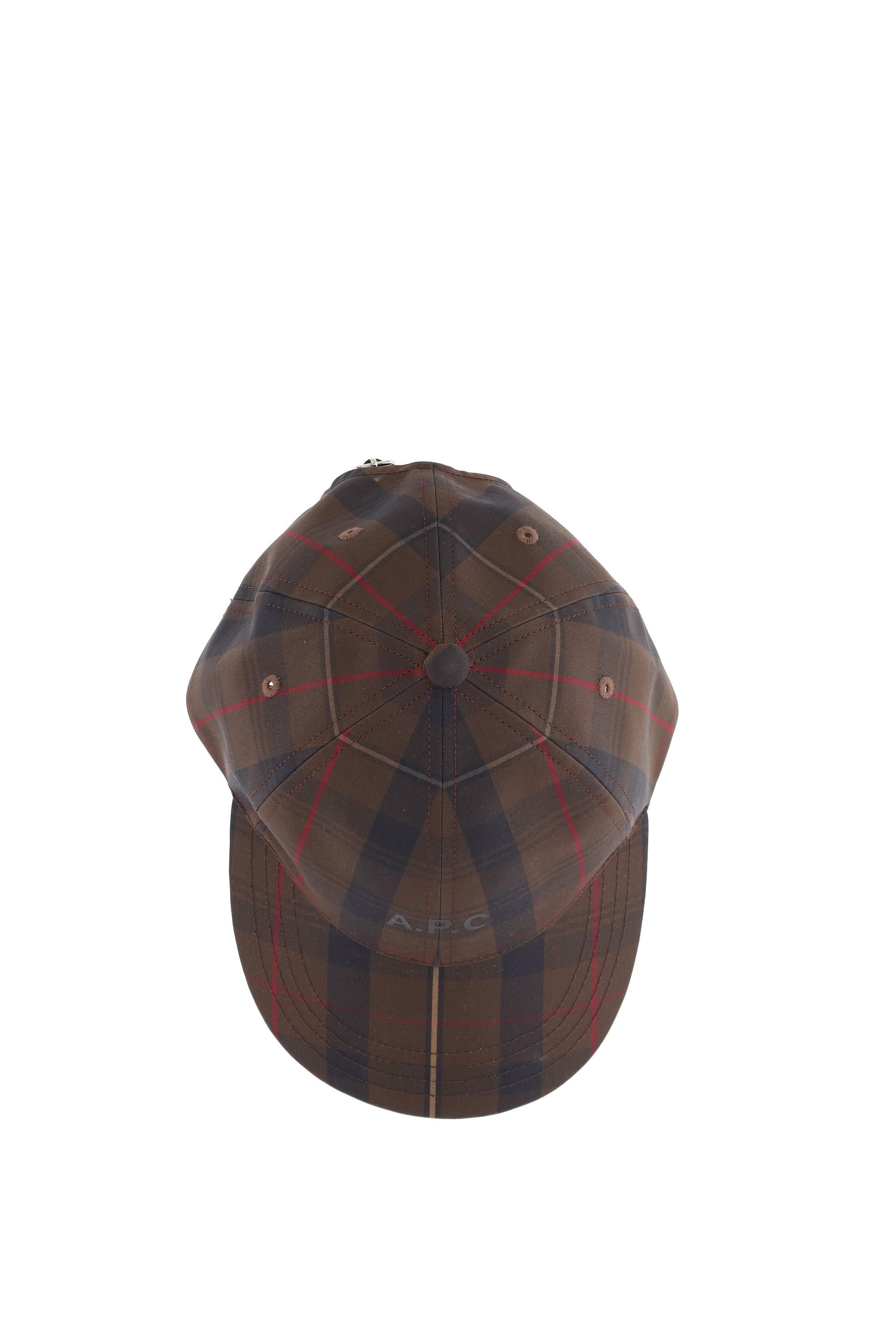 A.P.C. Cappello in nylon principe di galles COHKY-M24069 CAA-MARRON
