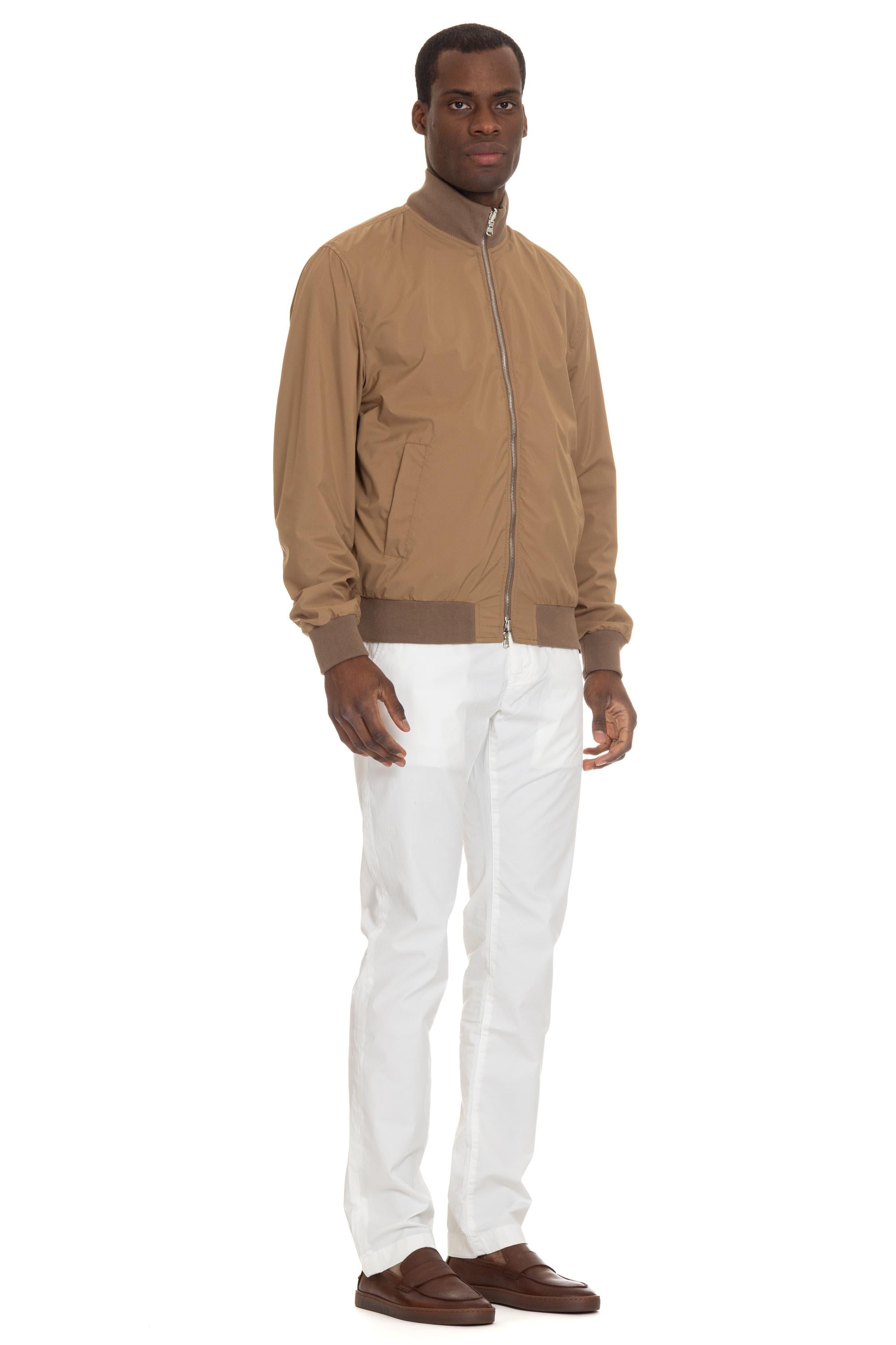 Giubbino in camoscio primo fiore con zip 407A.F241 2118 Valstar