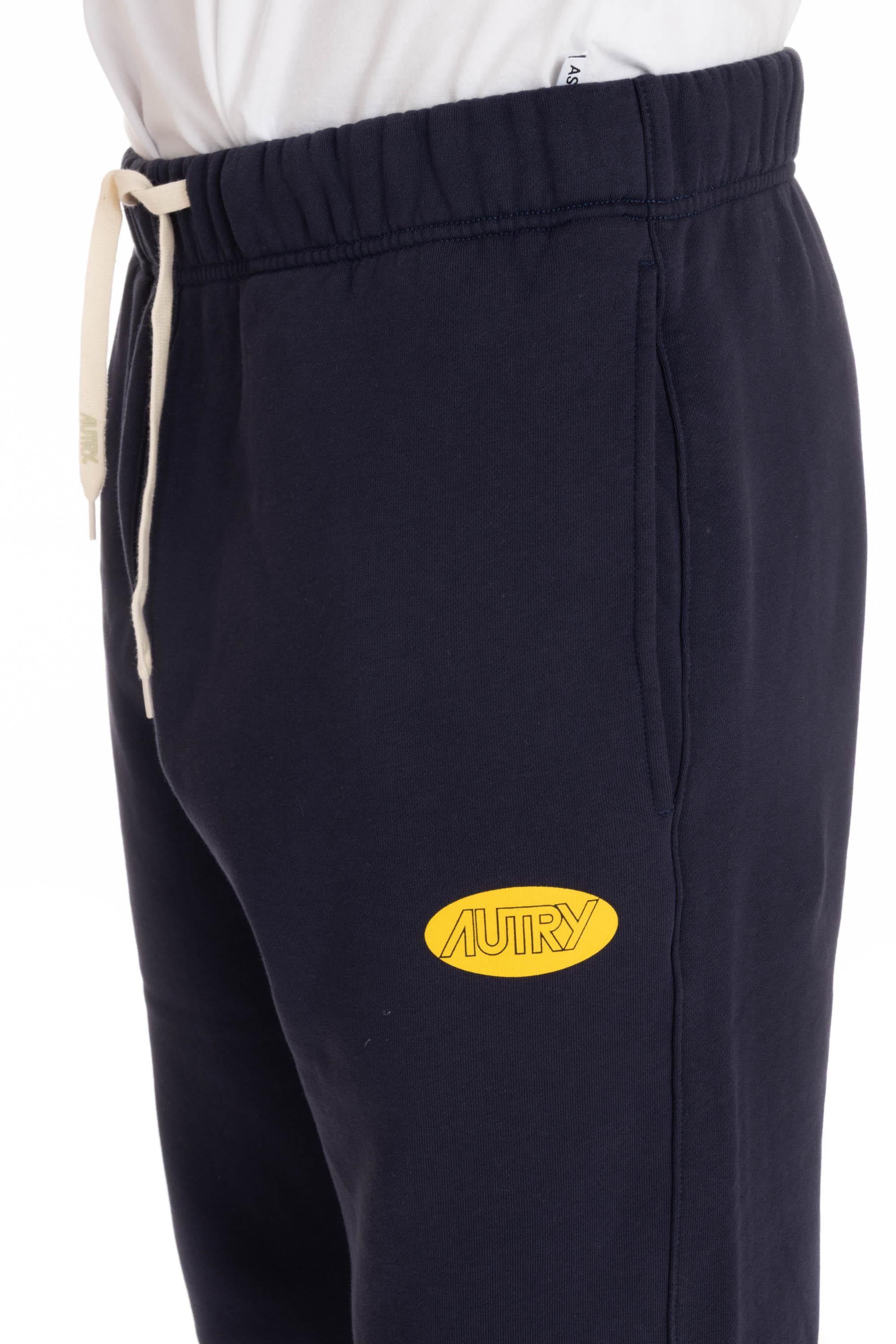Pantalone felpa in cotone PAPM 16JB JERSEY BLUE Autry