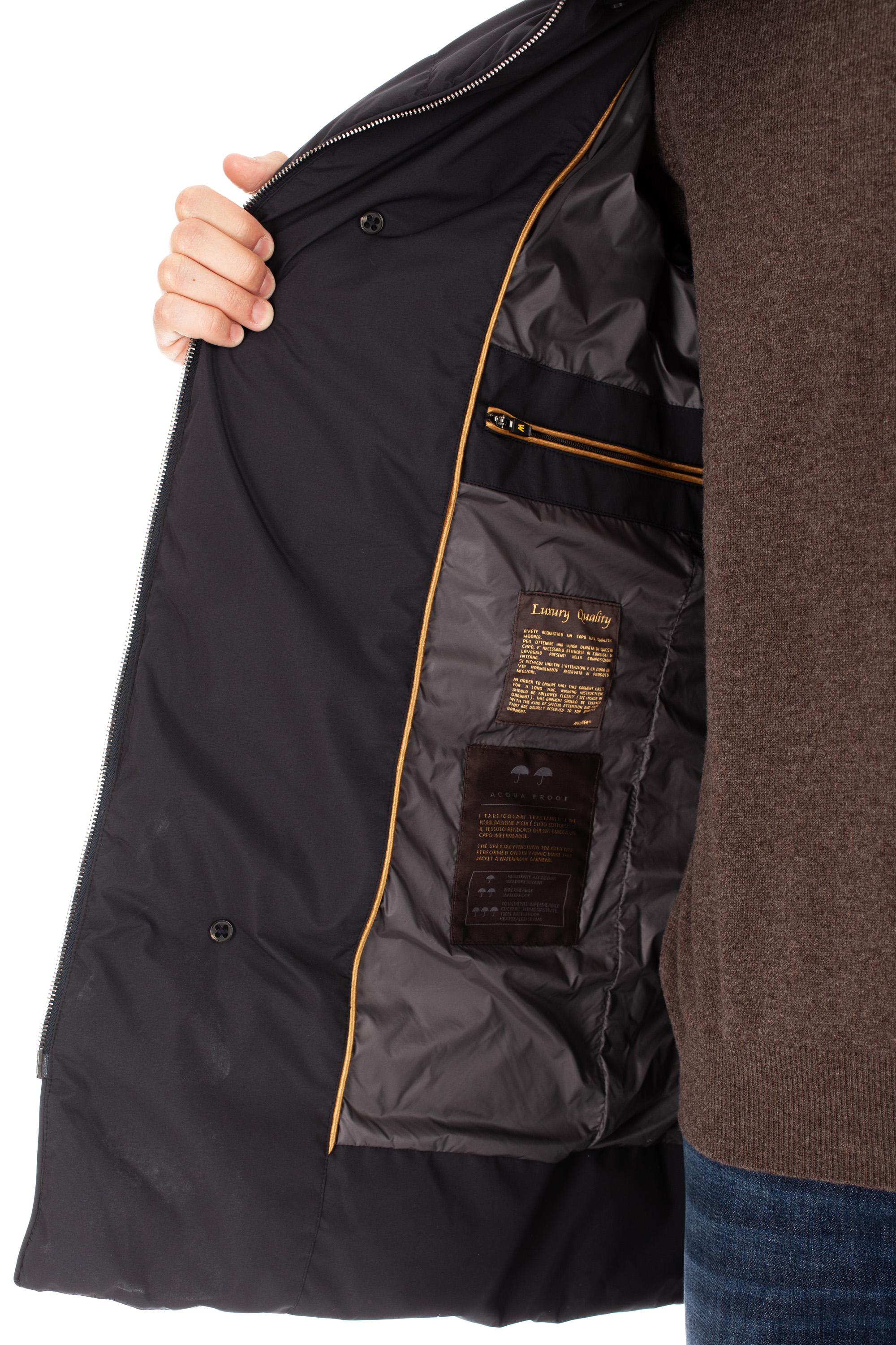Piumino doppiopetto con collo in castoro mod. zarbo-stp ZARBO-STP/2 U0498 Moorer