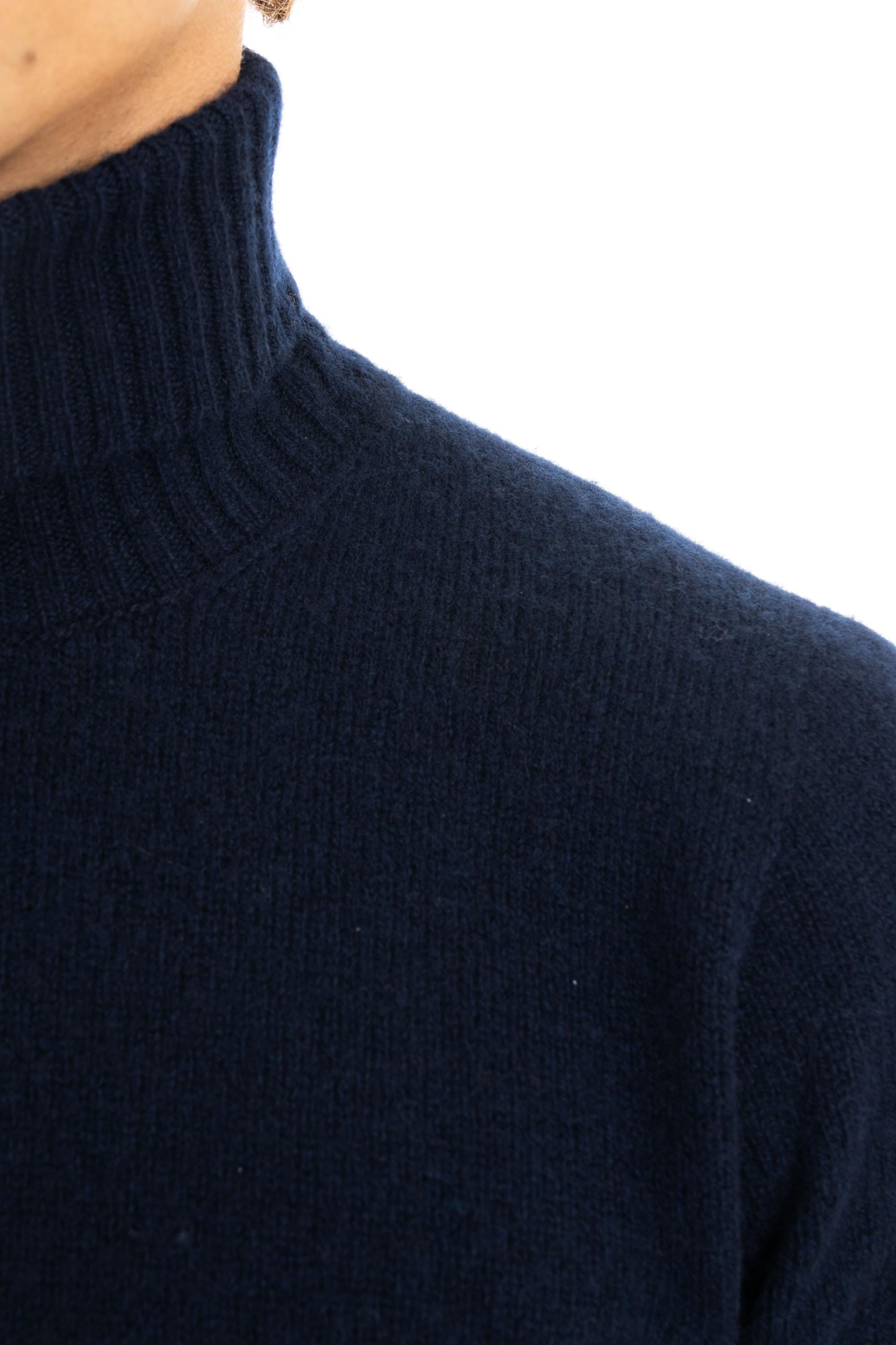 Maglia dolcevita in lana di agnello D4W404N 790 Drumohr