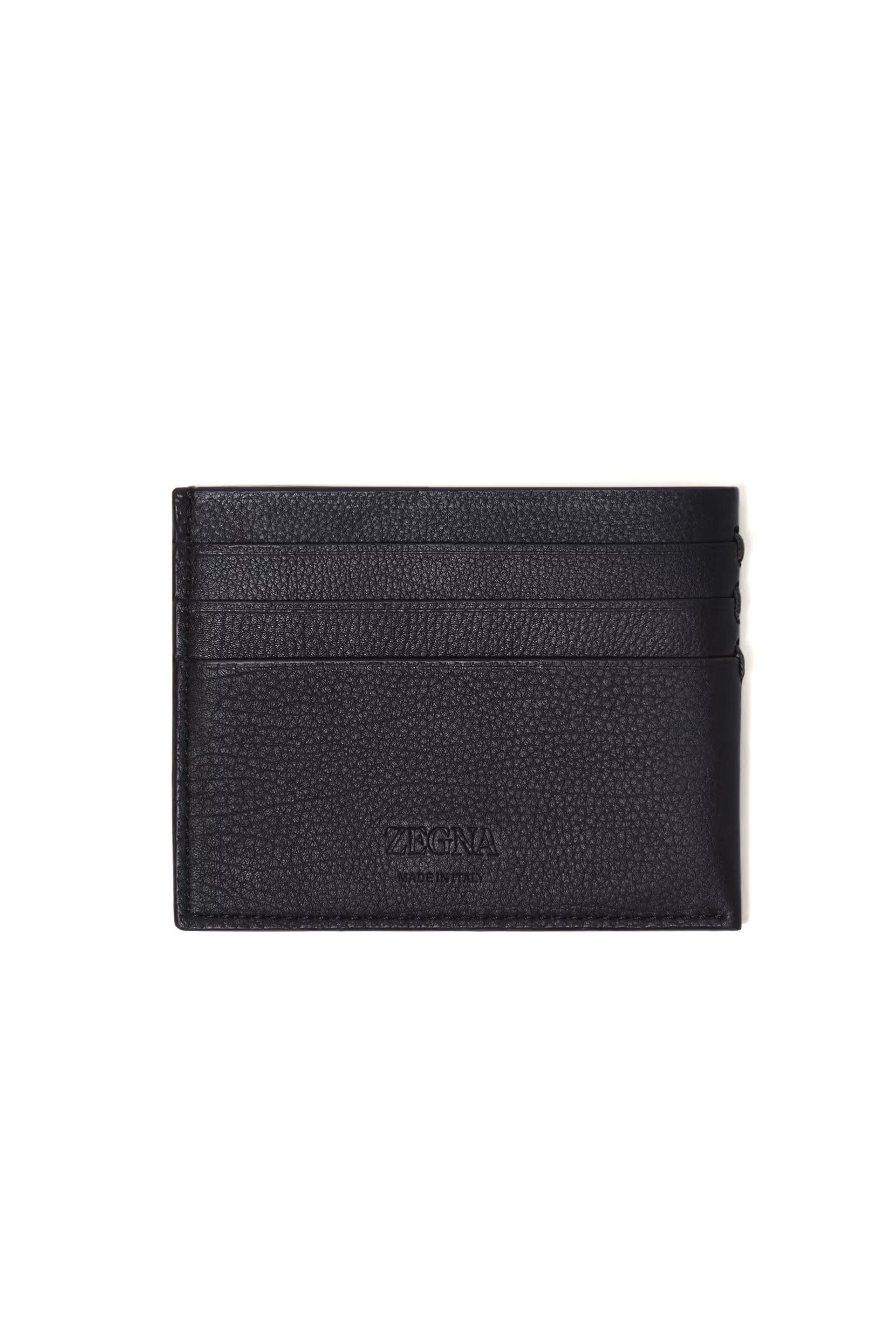 Zegna Portacarte a sei scomparti in pelle second skin LHOTO-E2012Z/2 GLA