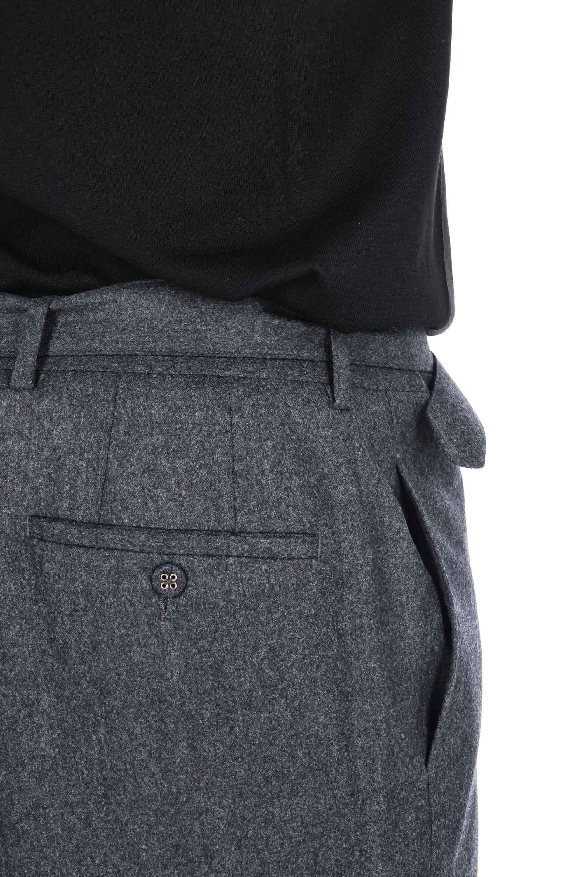 Officine Générale Pantalone in flanella modello Hoche MTLG463 DARK HEATHER GREY