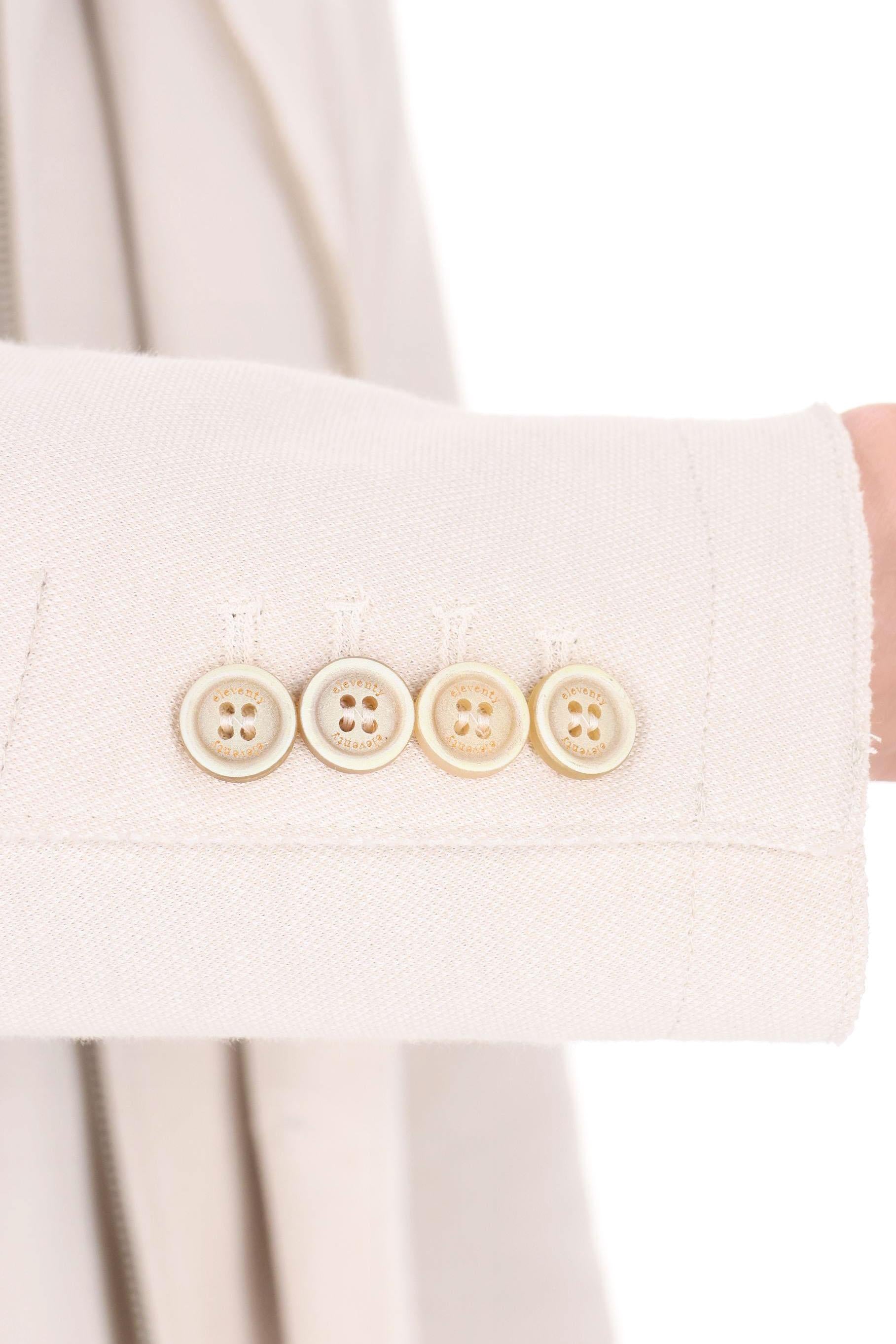 Eleventy Giacca in jersey di cotone a taglio vivo M70GIAF02 TES0M037 02