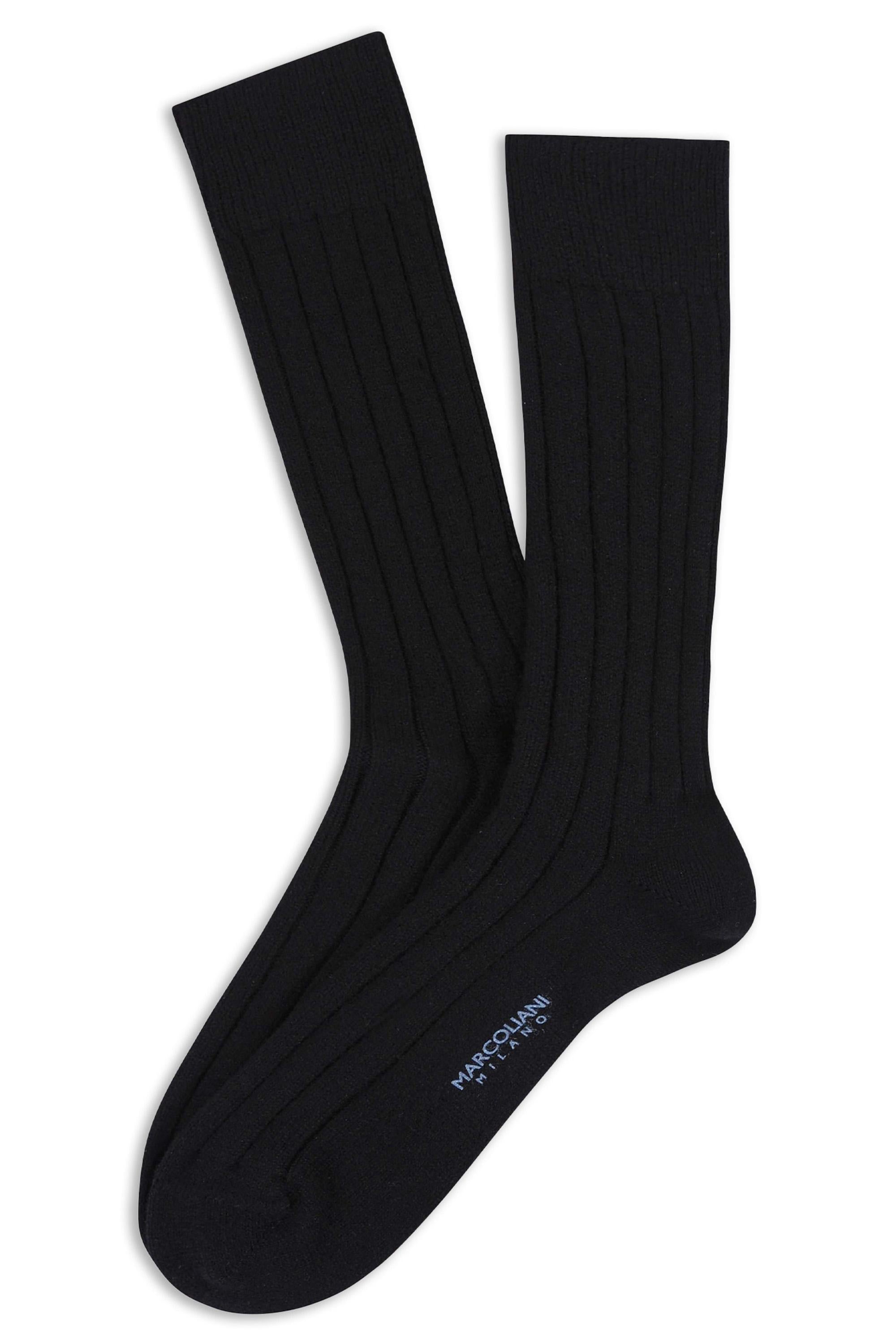 Marcoliani Calze a costine in cashmere lunghezza polpaccio MAR2502T/3 007