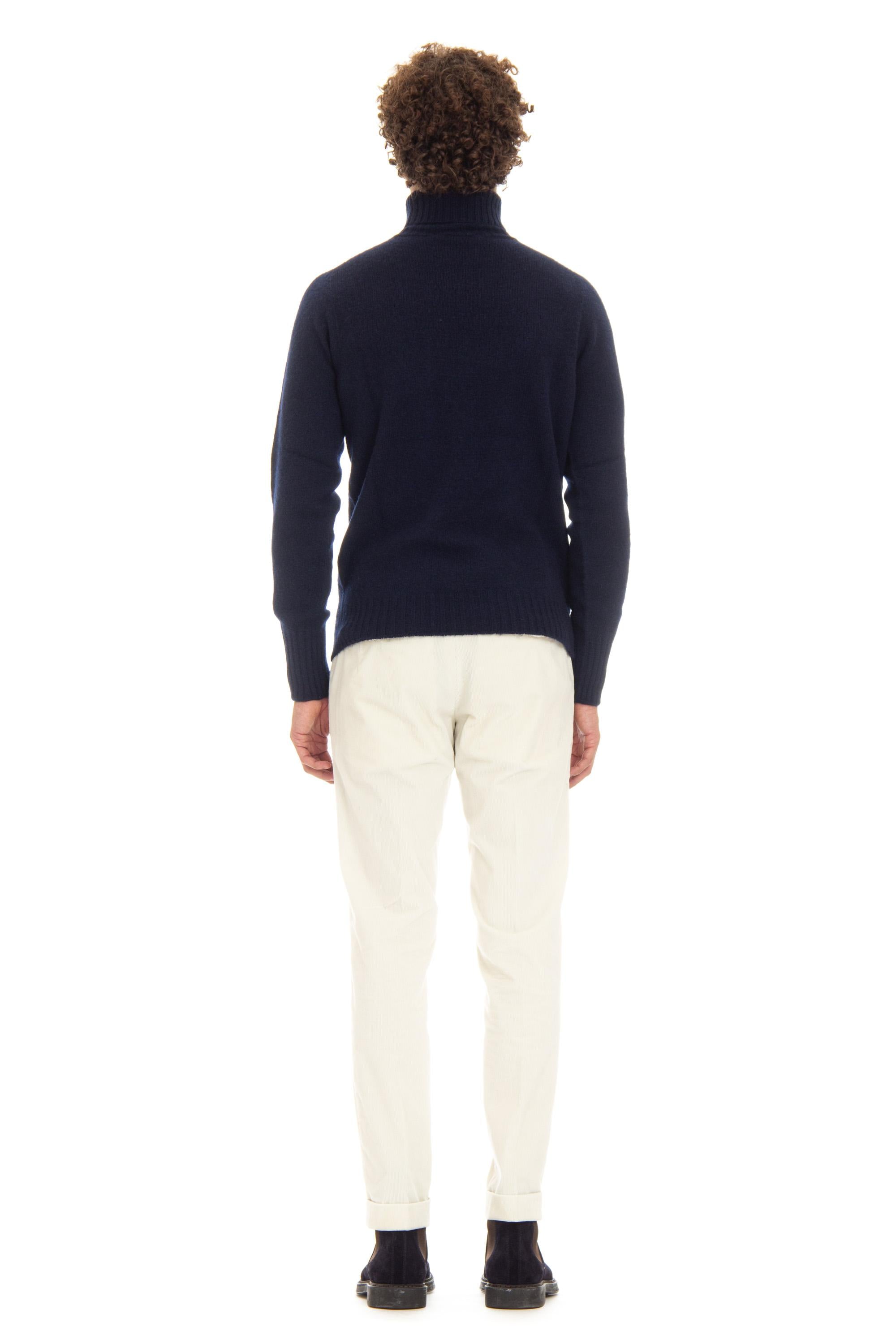 Maglia dolcevita in lana di agnello D4W404N 790 Drumohr