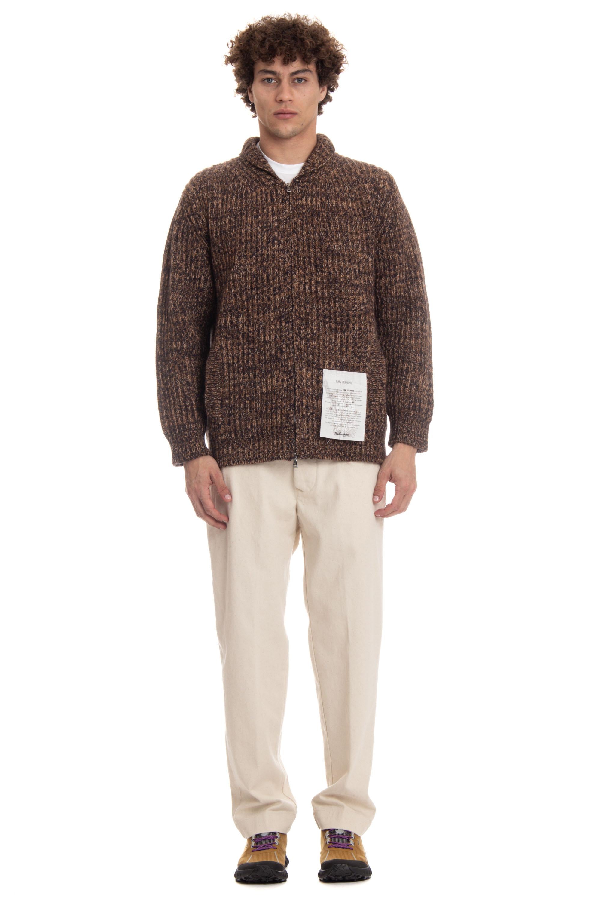 Maglia full zip in misto lana e cashmere Raw Diamond B4K181 3W043 94502 Ballantyne