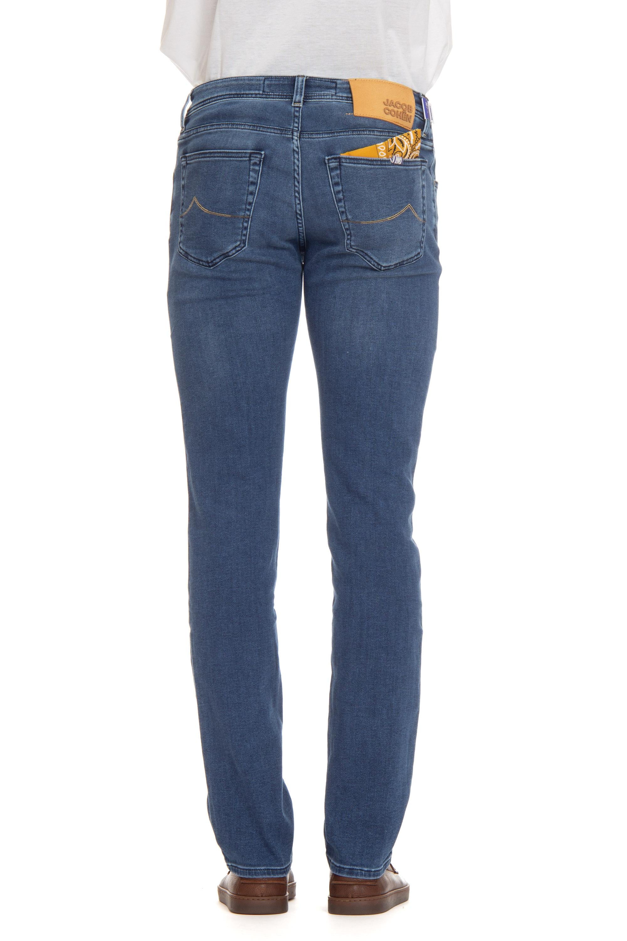 Jacob Cohen Jeans stretch etichetta beige in cavallino Nick fit E06 31 P3745 NICK 693D