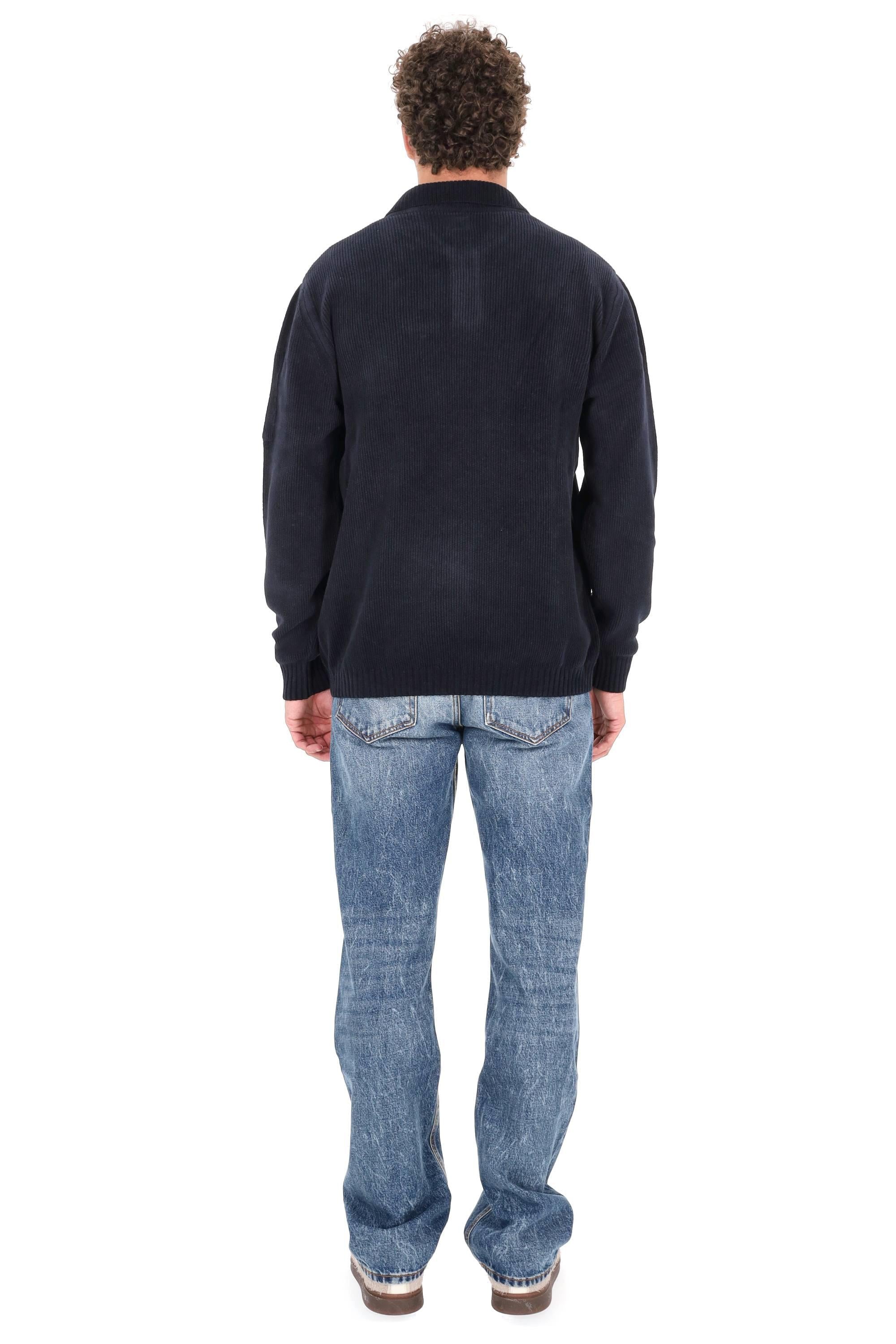 CP Company Polo-felpa in ciniglia di cotone MKN021A00-5558G 888