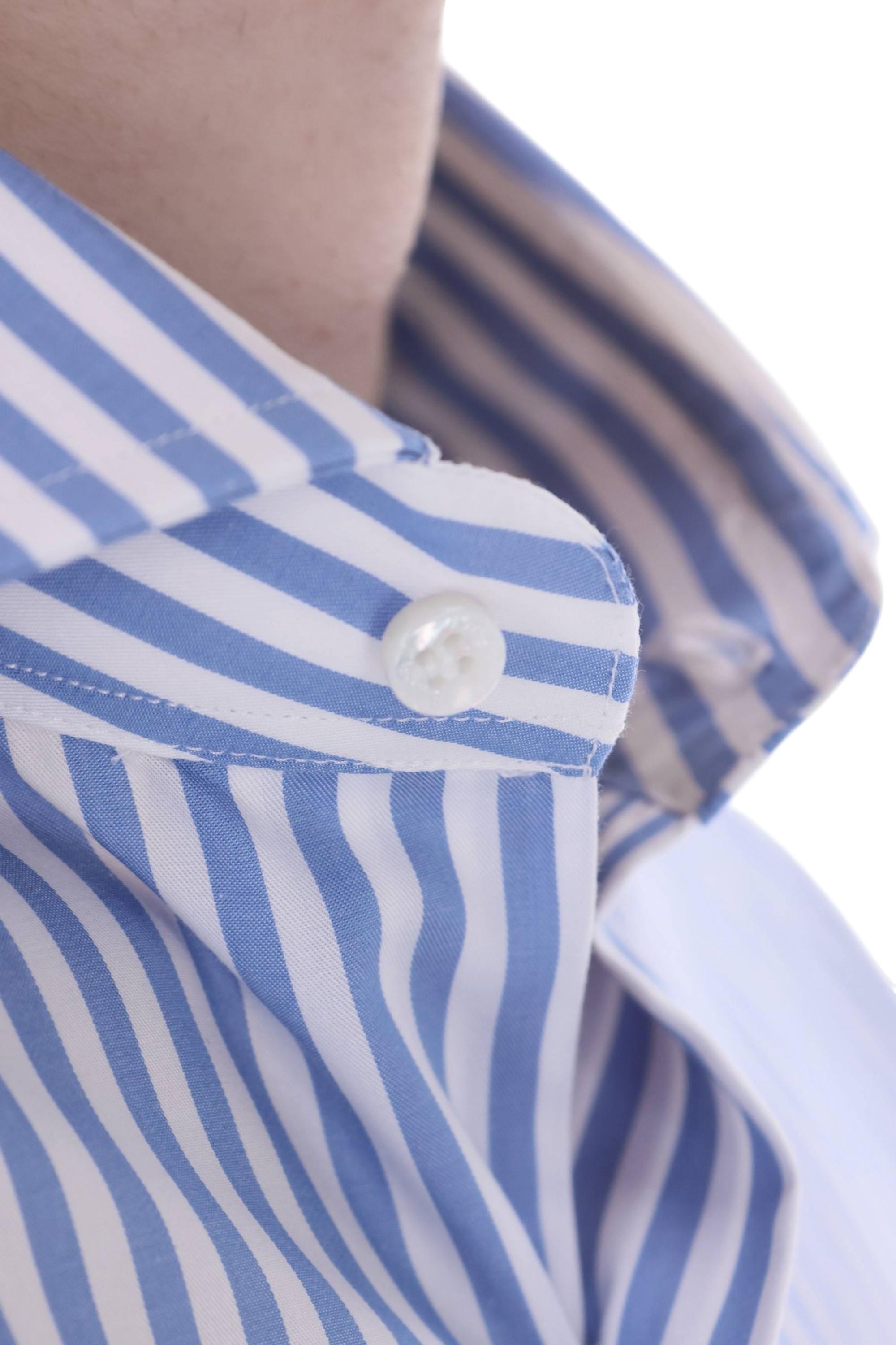 Barba Camicia rigata in cotone anti stropicciamento etichetta Journey I1U13P0154209.U 0002