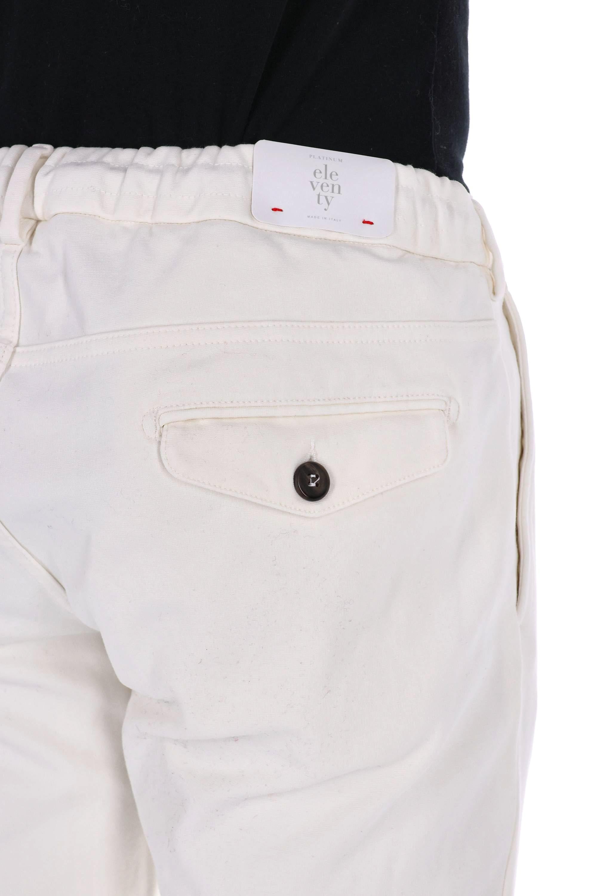 Eleventy Pantalone jogger in jersey di cotone triple stretch X75PANB21 PAN28031 01A