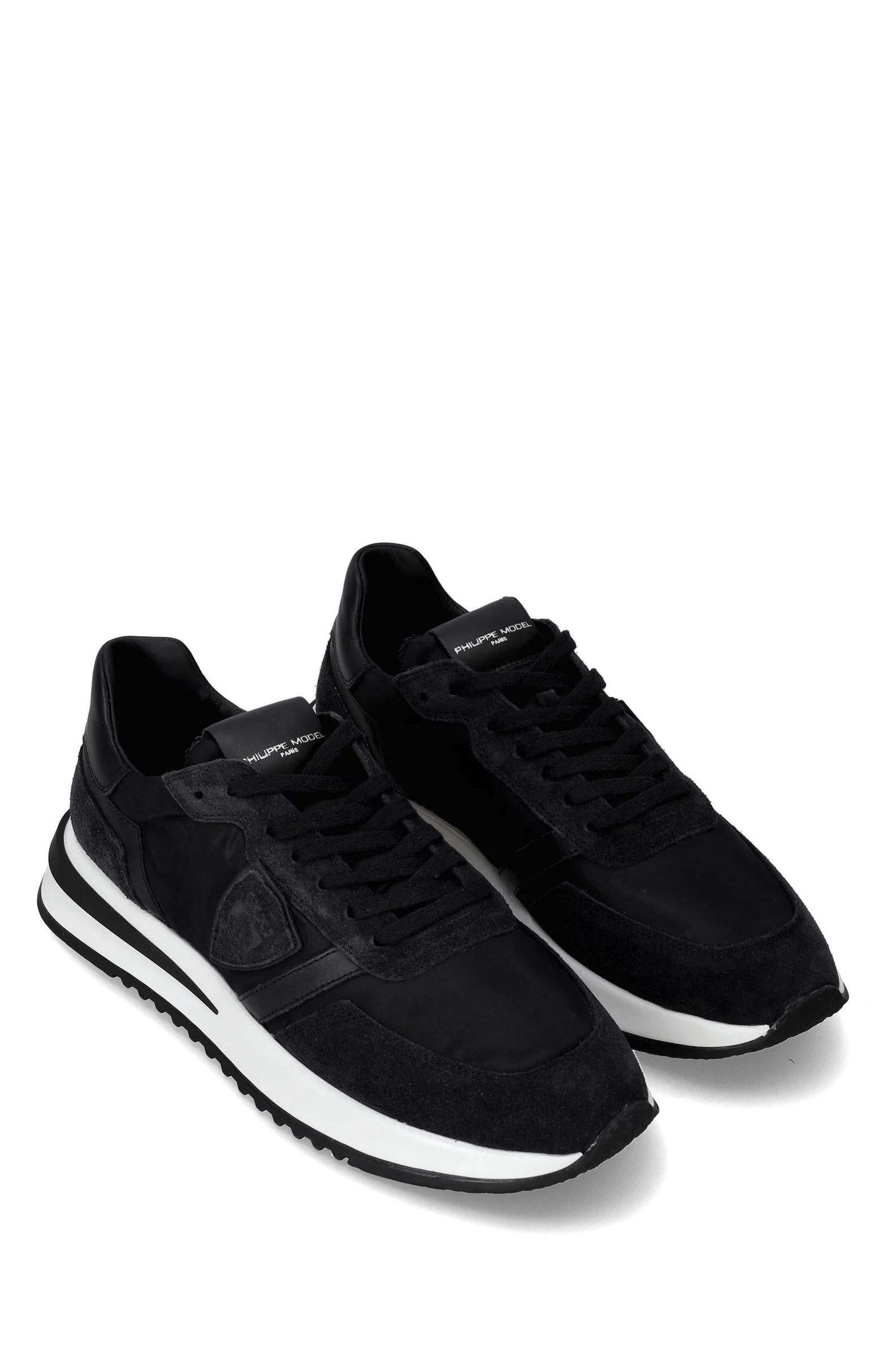 Philippe Model Sneaker Tropez 2.1 in camoscio e nylon full black TYLU.TROPEZ/2 W002