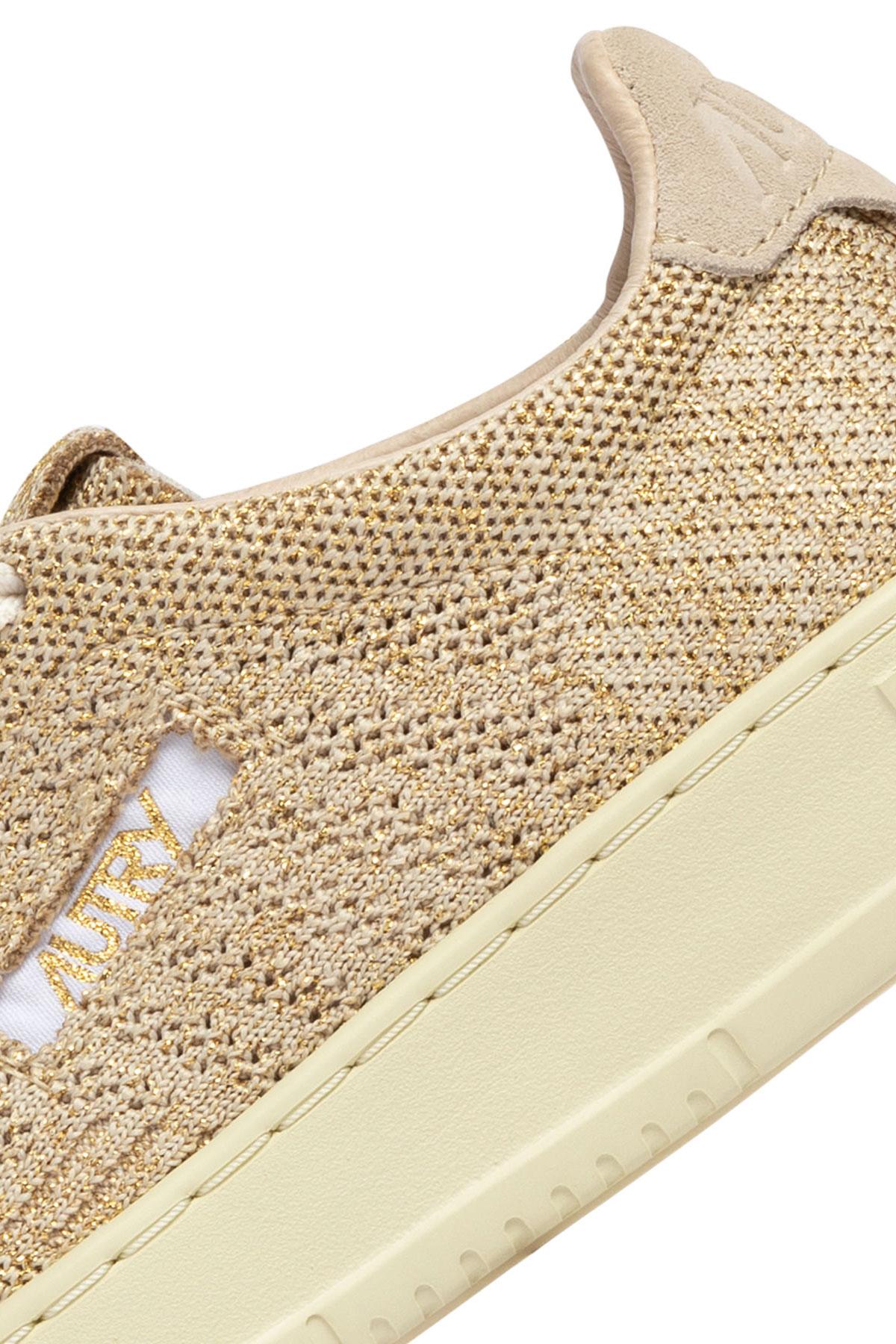 Autry Sneaker donna Medalist Easeknit in maglia EKLW KU02 PLAT/SAND