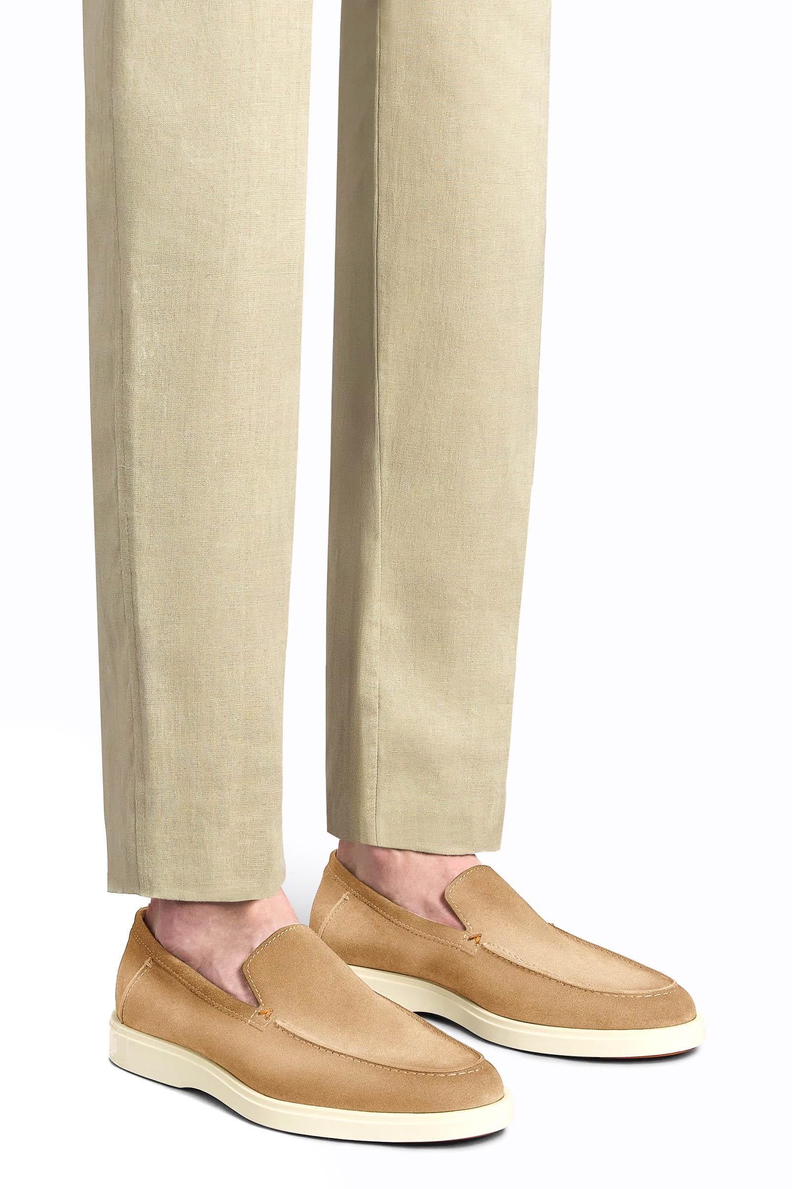 Santoni Scarpa slip on in camoscio MGDT17824TICBGEX C30