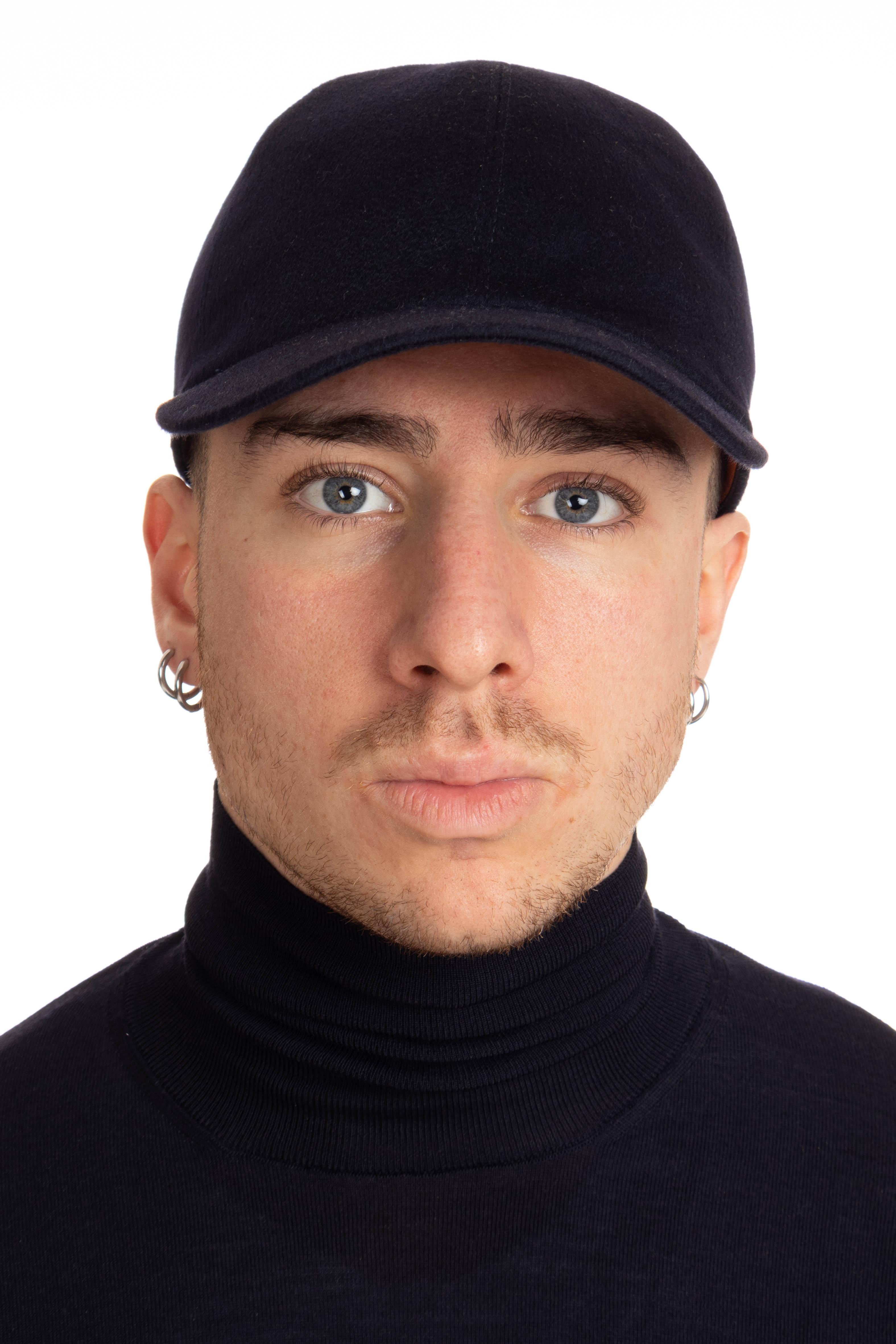 Cappello baseball in cashmere E8I09H B4B BL1 Zegna
