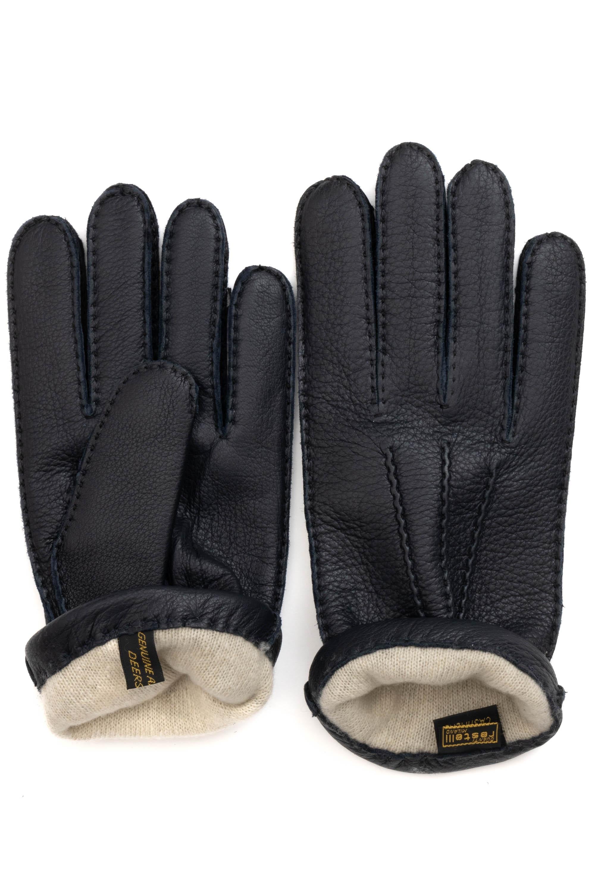 Restelli Guanto in cervo foderato in cashmere 148 507