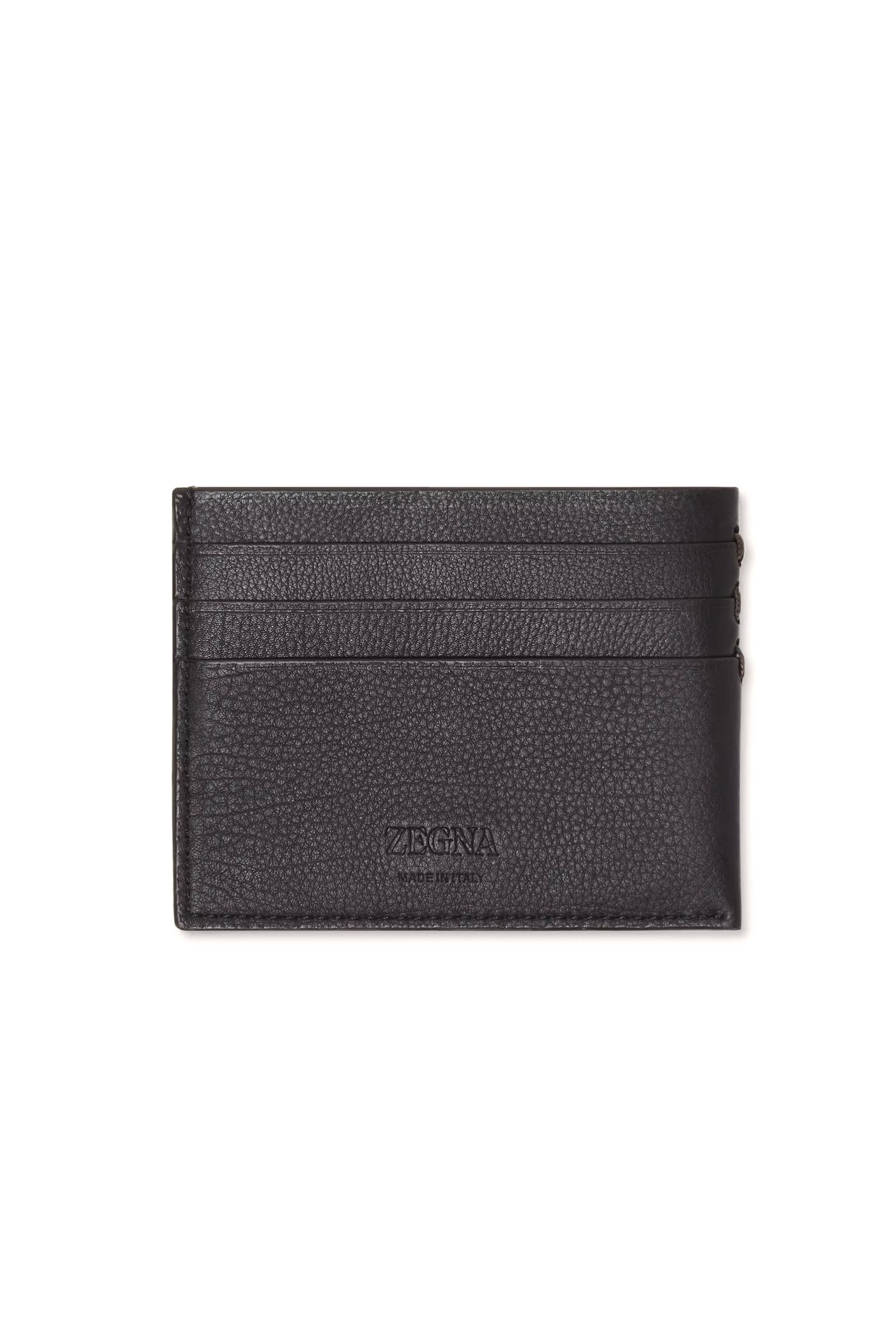 Zegna Portacarte a sei scomparti in pelle second skin LHOTO-E2012Z AMO
