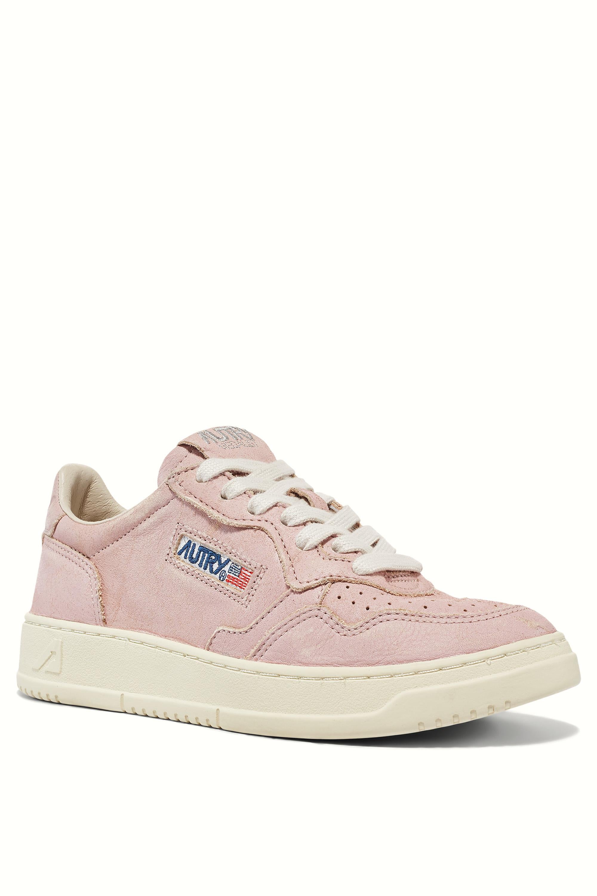 Sneaker Medalist donna in pelle di vacchetta supersoft AULW SU03 VIRNAPINK Autry