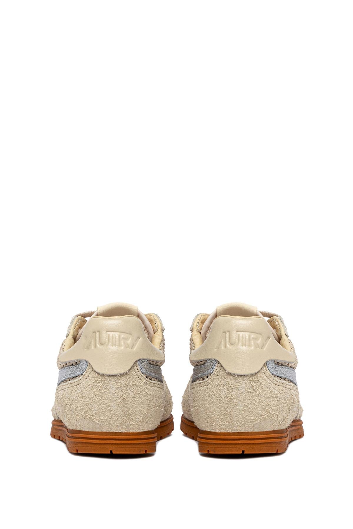 Autry Sneaker donna Windspin in camoscio con traforature WSLW KD06 SND/SILV