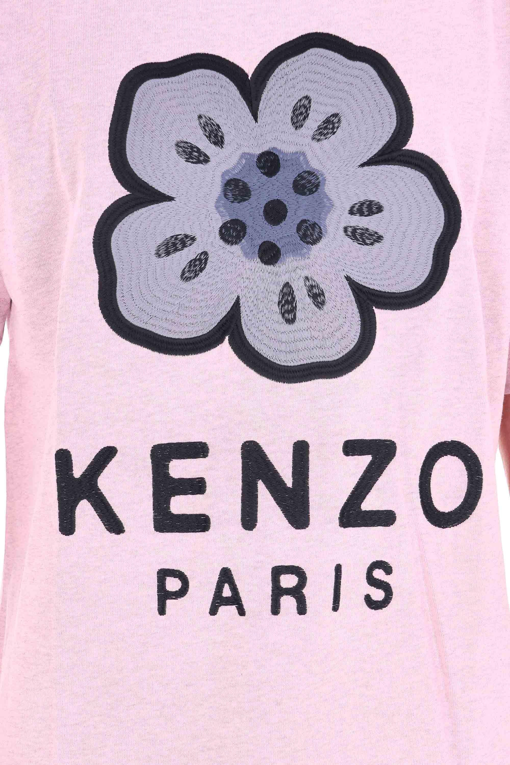 Kenzo T-shirt in cotone boke flower ricamato FF65TS4574SI 30
