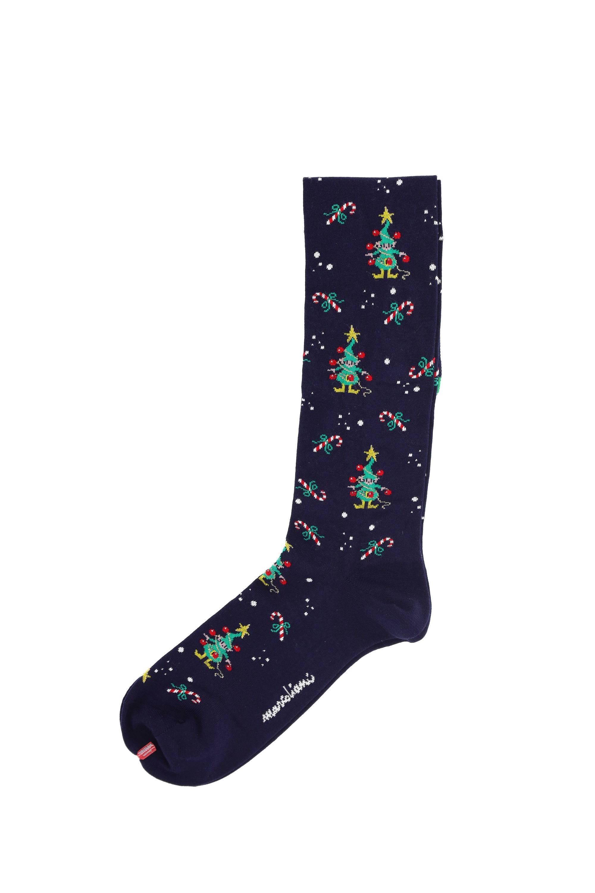 Marcoliani Calze natalizie in pima cotton Santa's Elf MAR4831L/2 001