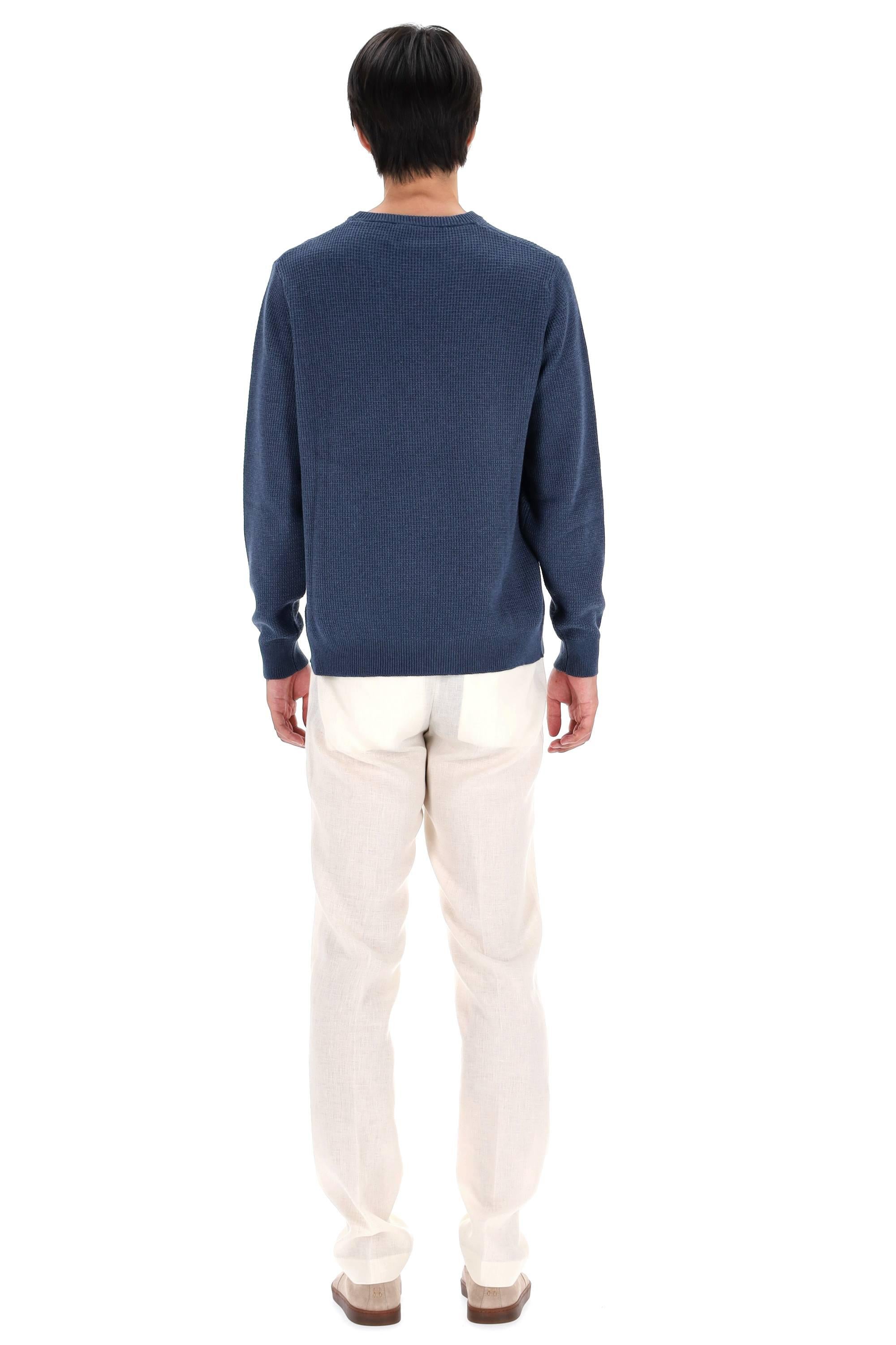 Roberto Collina Maglia girocollo in cotone punto militare RB25201 12