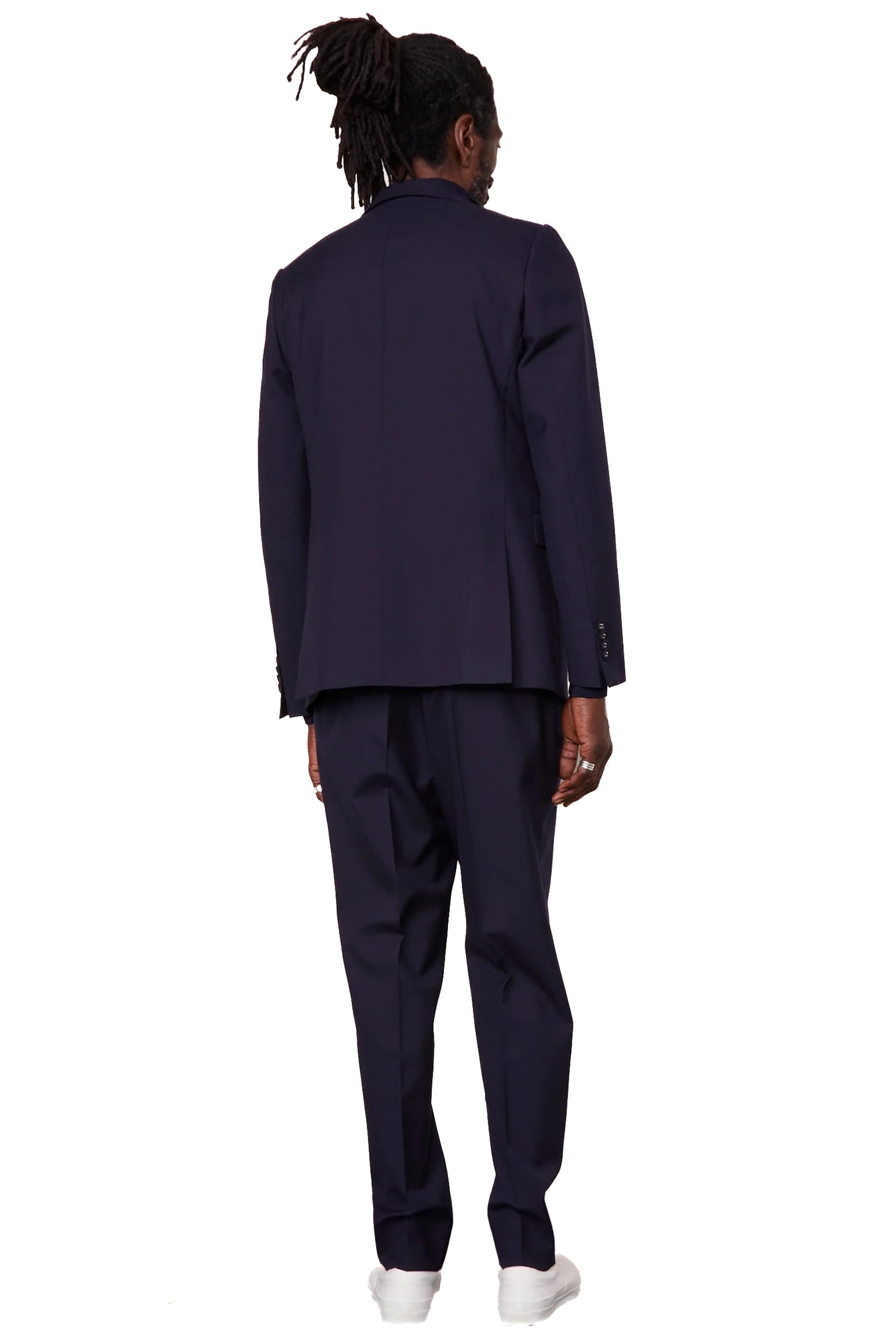 Officine Générale Giacca in lana monopetto mod. Giovanni MTLG402 DARK NAVY
