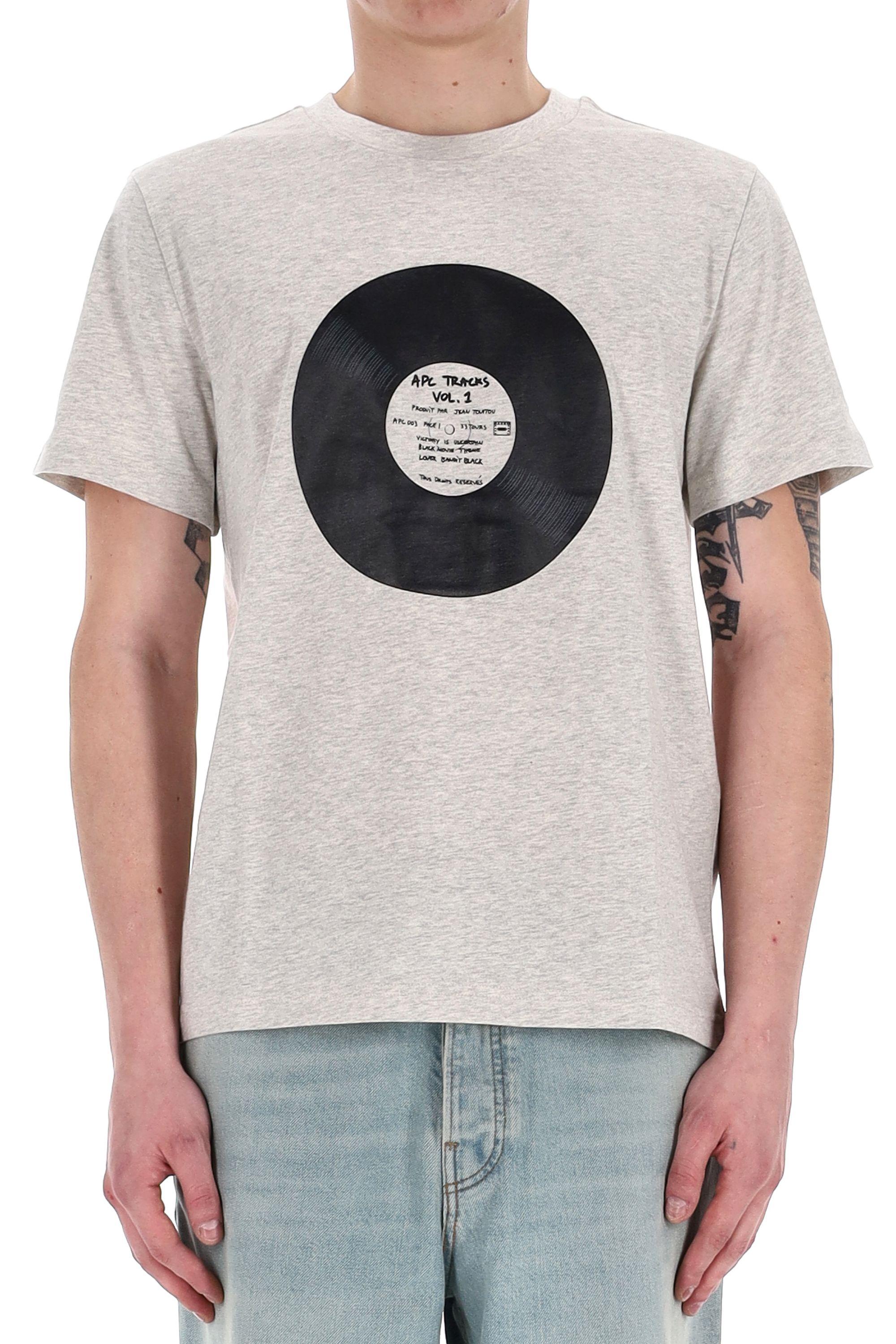 A.P.C. T-shirt in cotone Vinyl COBQX-M26484 PAA