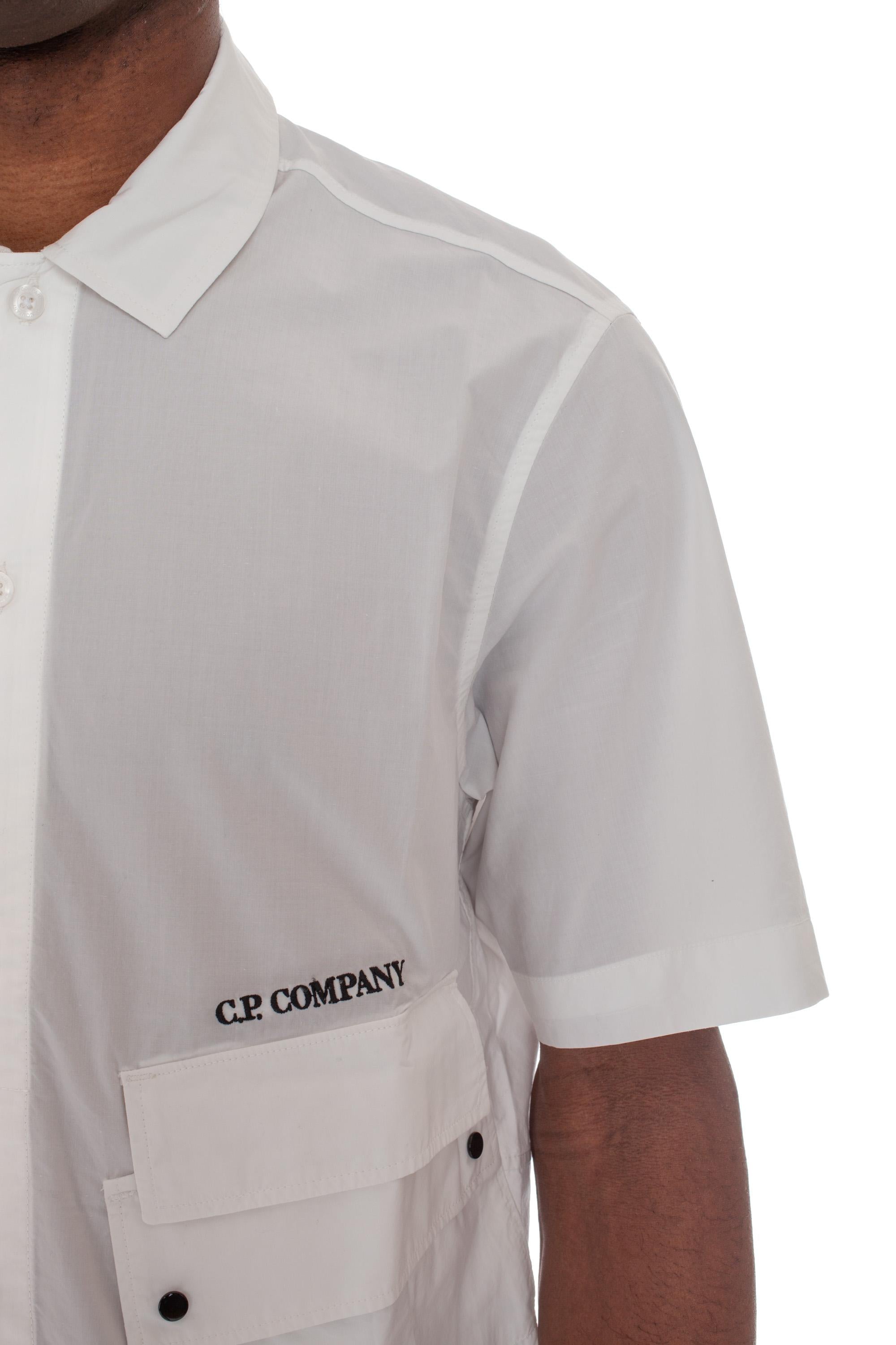 CP Company Camicia manica corta in popeline di cotone CMSH271A-005328G 103
