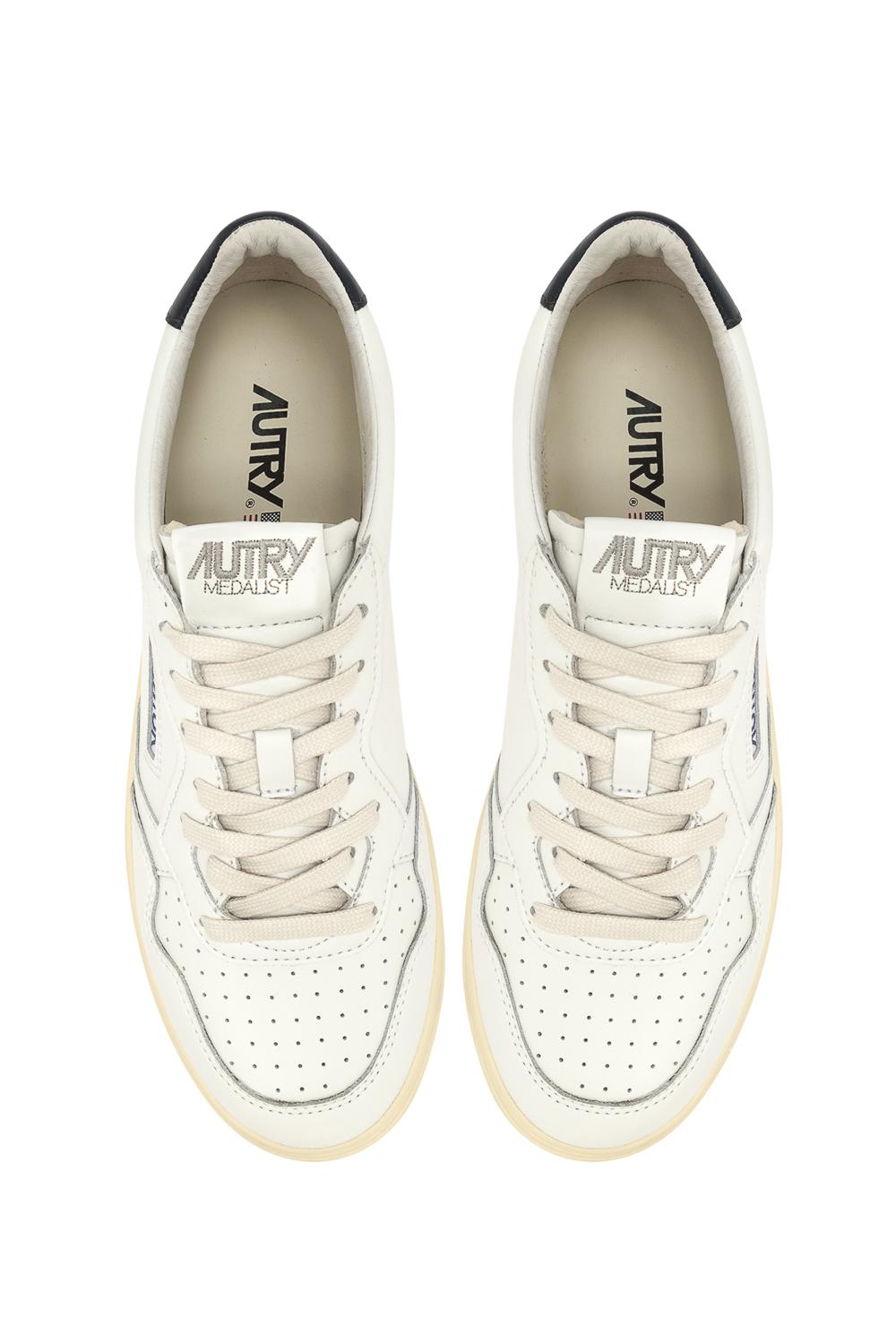 Autry Sneaker Medalist in pelle talloncino blu AULM - LL12 WHT/SPACE