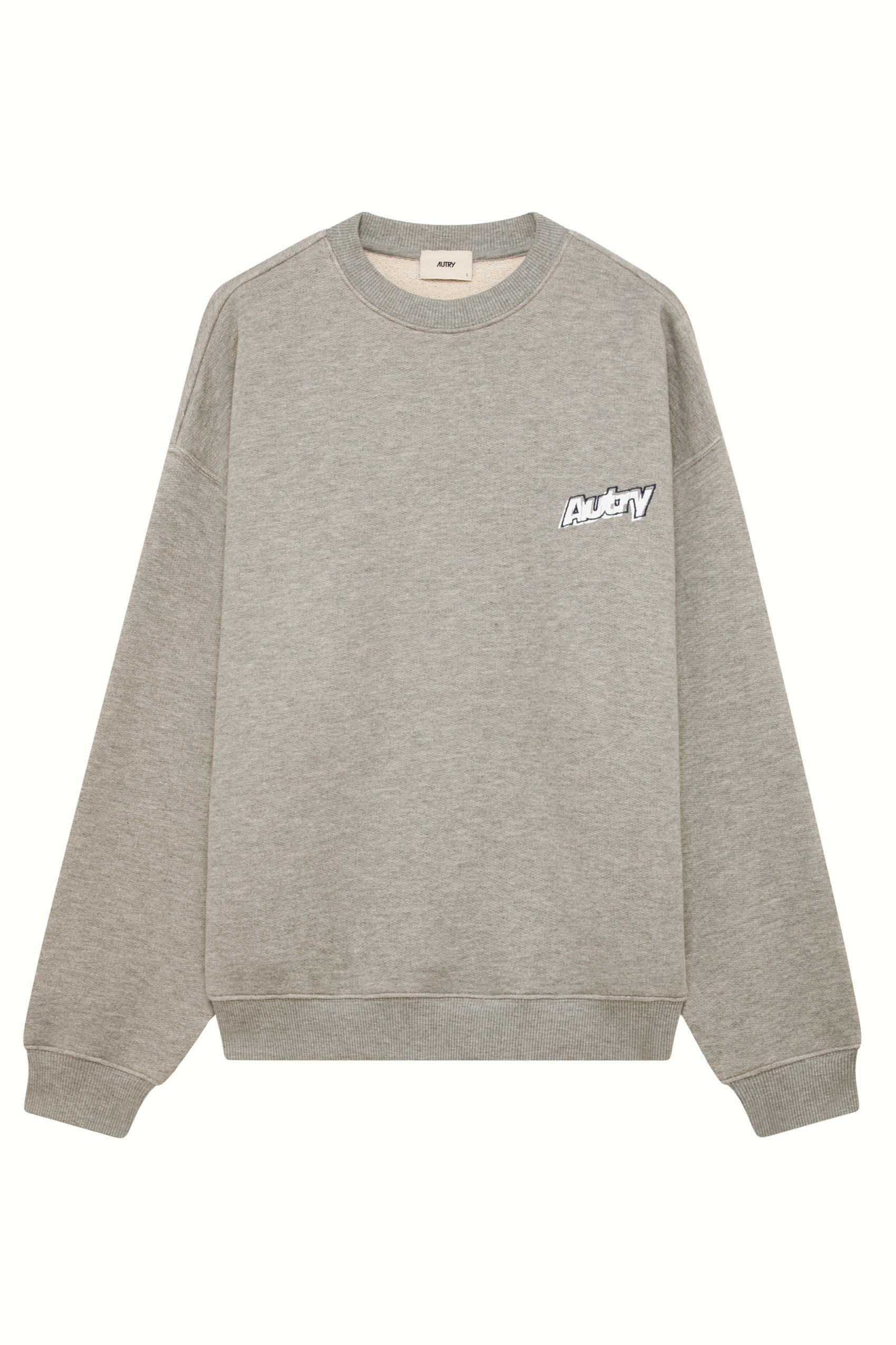 Autry Felpa girocollo in cotone con logo SWPX 035D JERS DK MEL