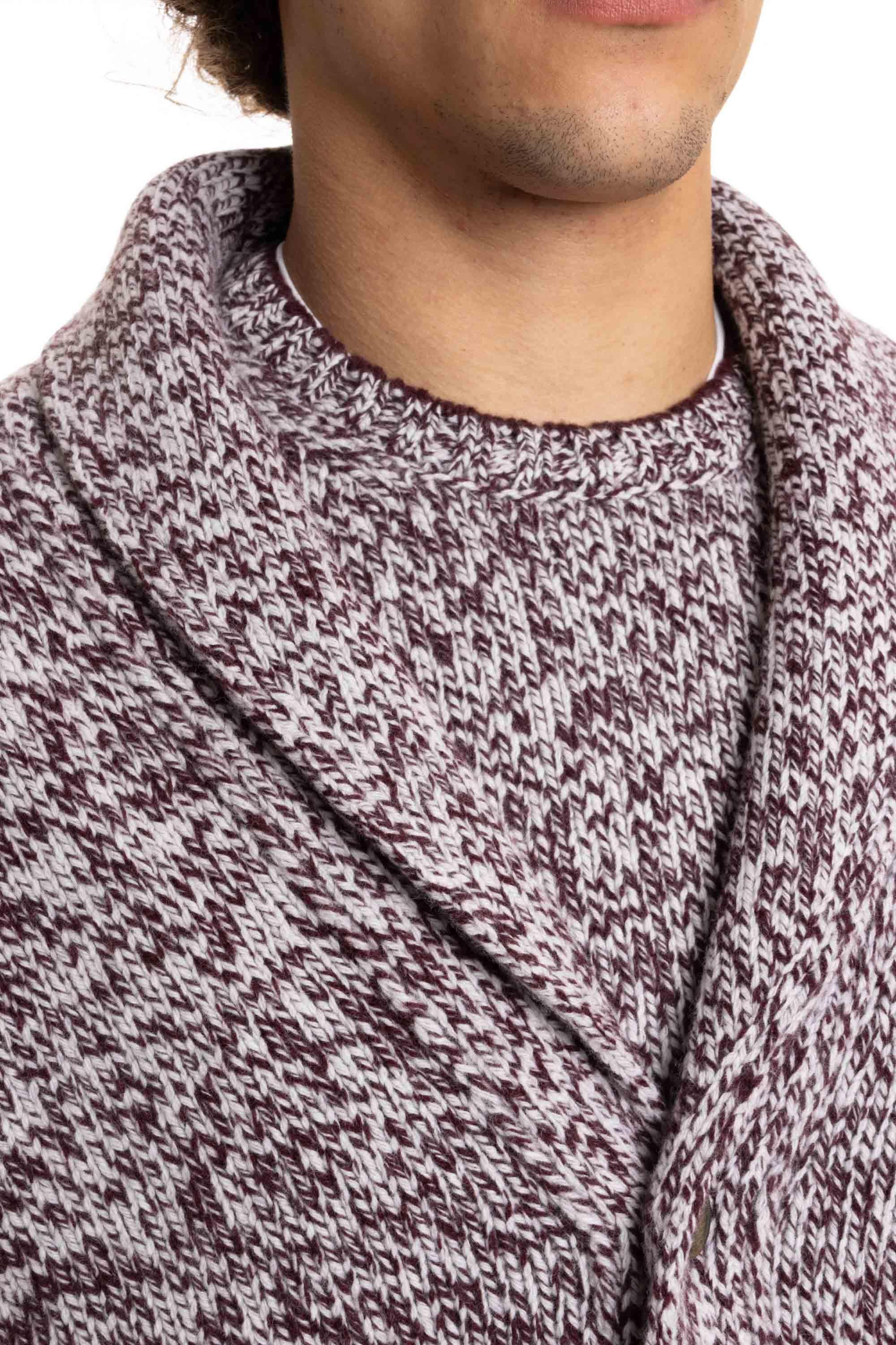 Maglia collo scialle in lana vergine moulinè 2571310595 0840 840 Barba