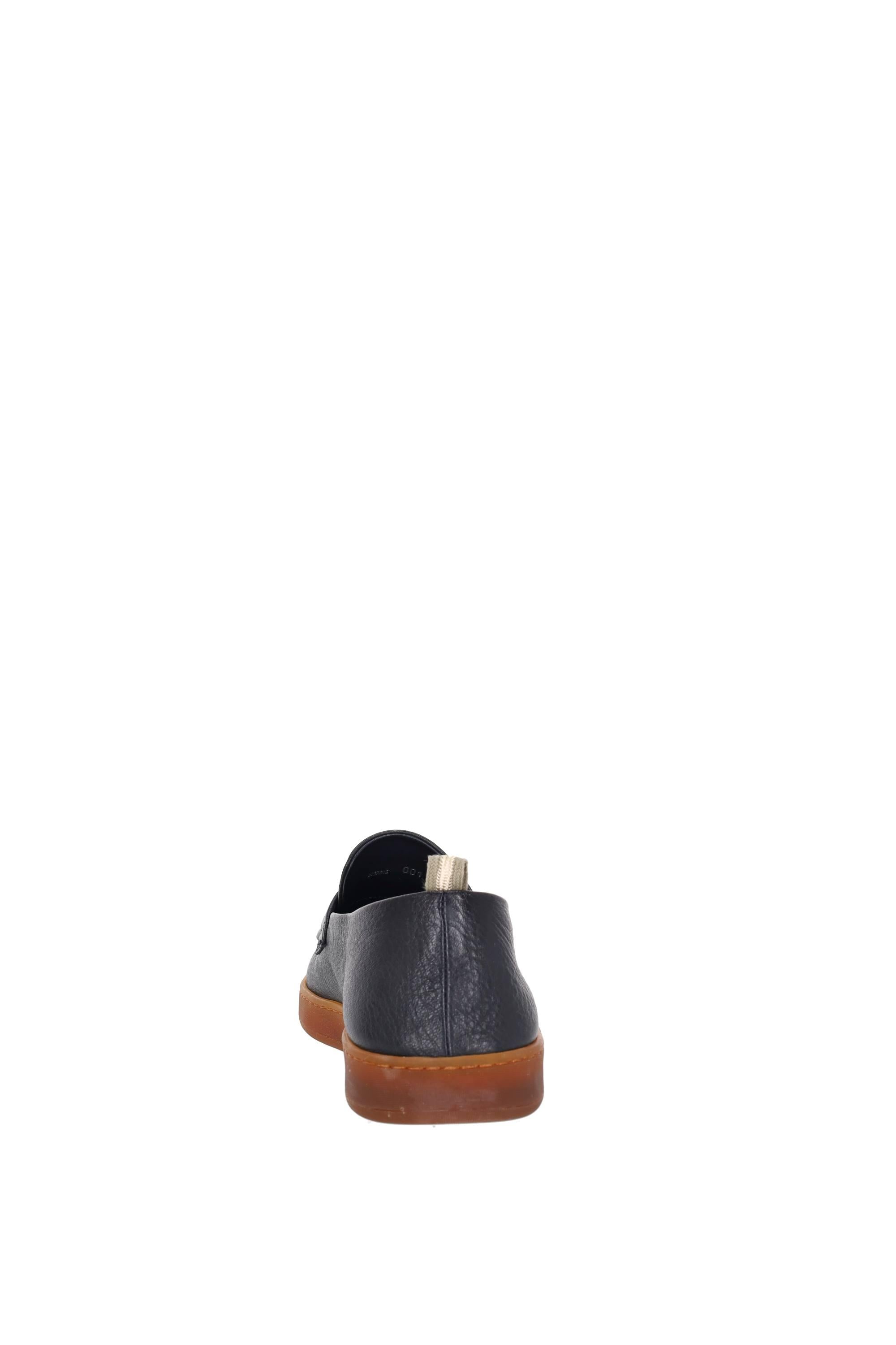 Officine Creative Scarpa slip-on in pelle fondo caoutchouc OCUHERB001CER32F432 BLUE