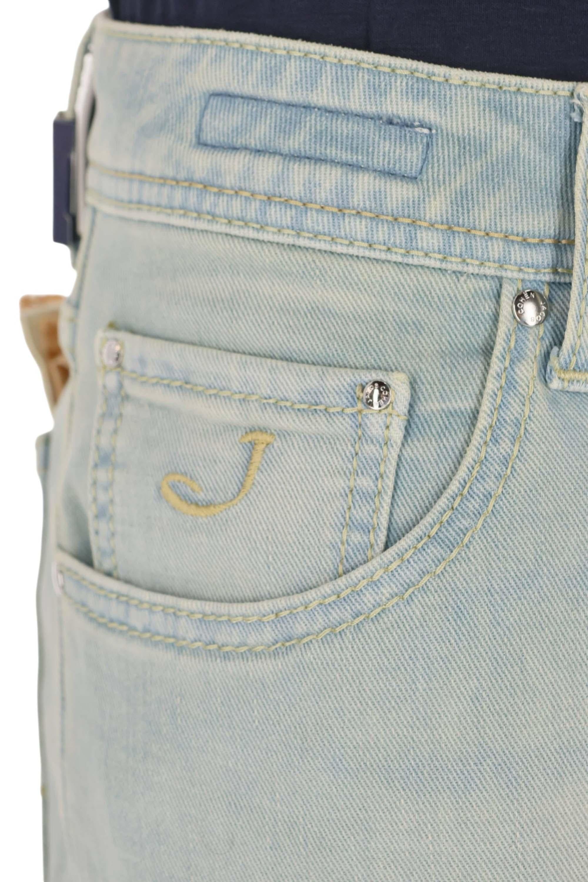 Jacob Cohen Jeans sabbiato in cotone comfort Nick fit QM006-078-S2851 300D