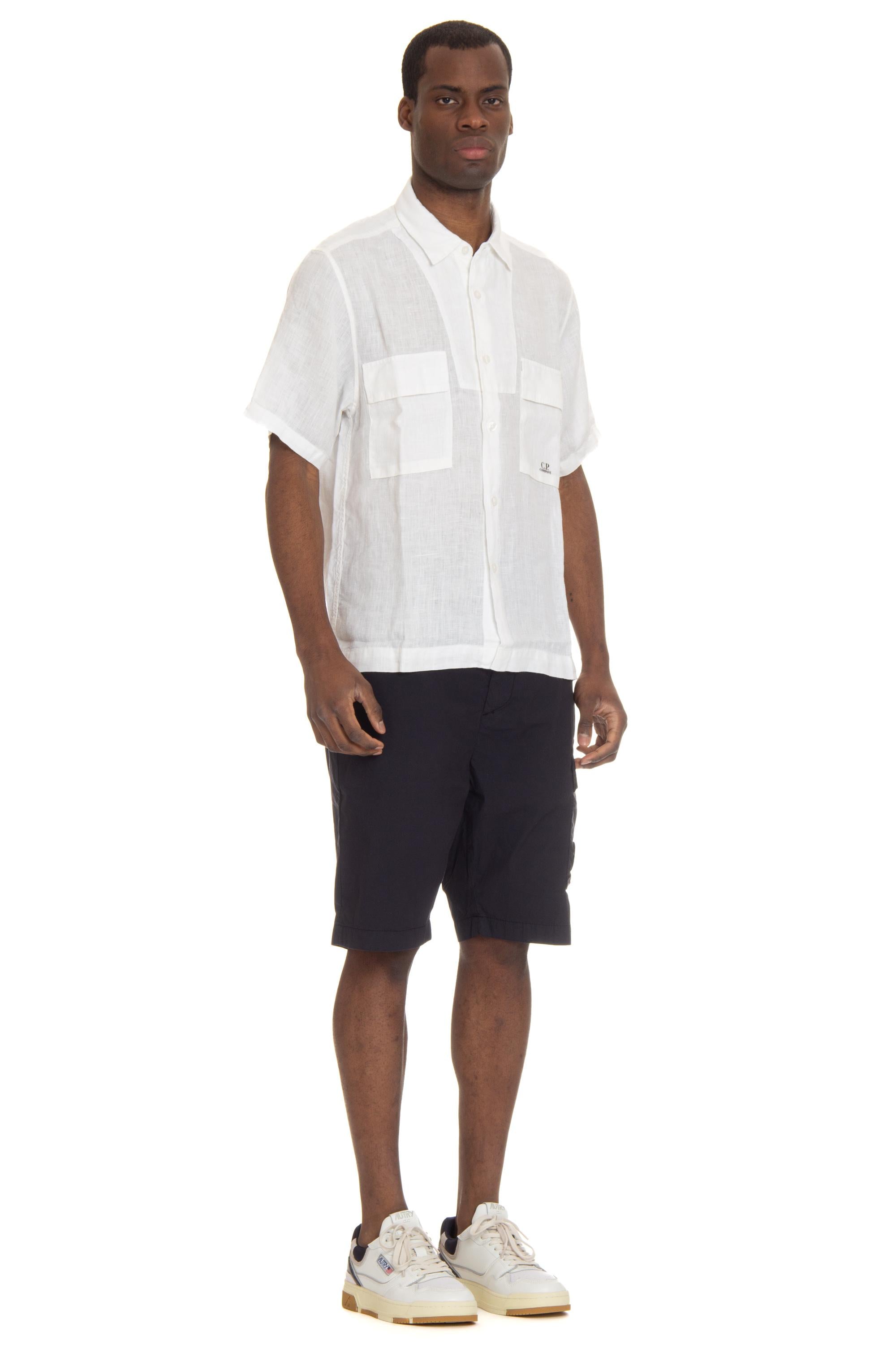 CP Company Camicia lino manica corta CMSH210A-005415G 103