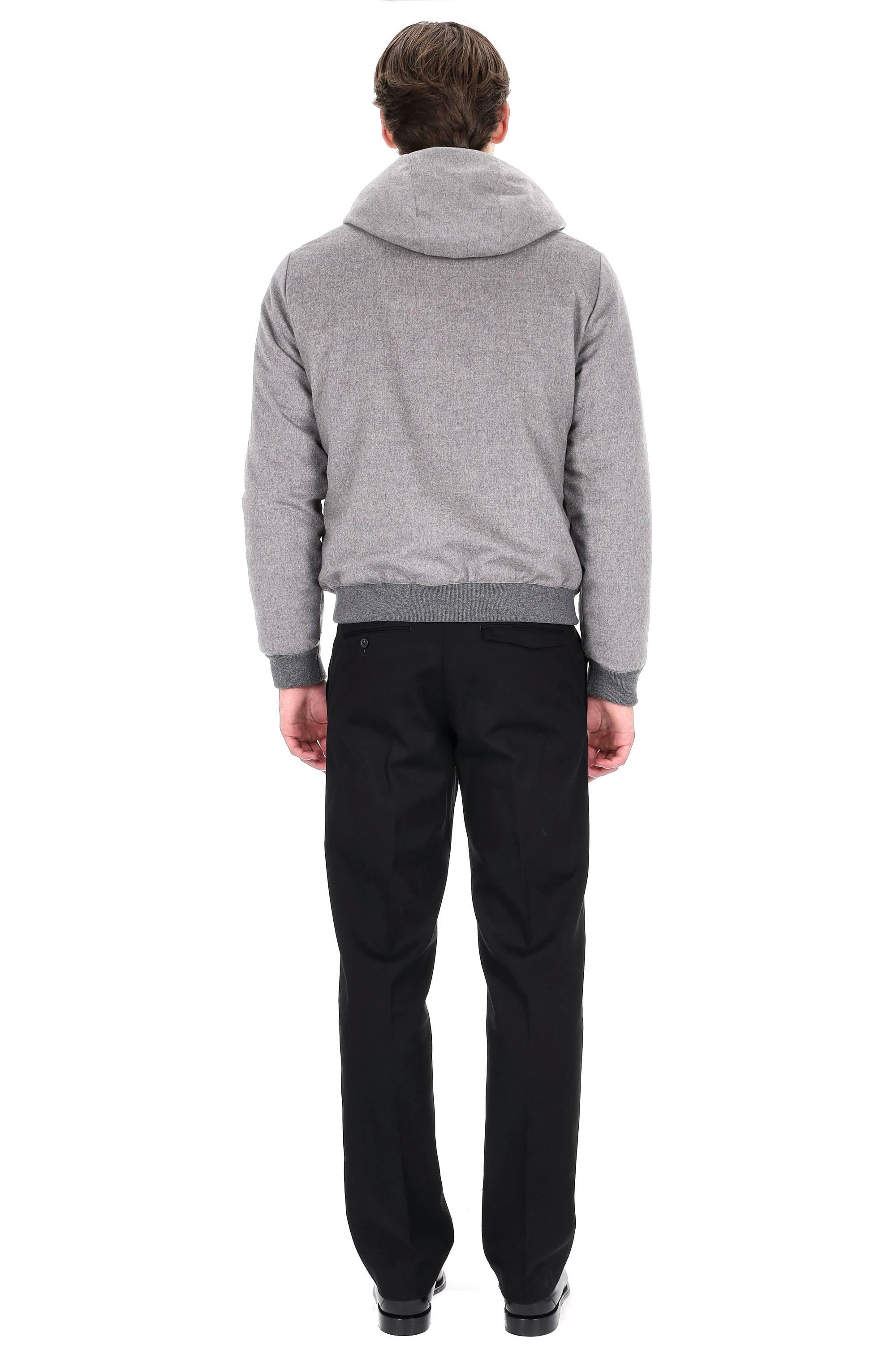 Moorer Giubbotto bomber in lana-cashmere imbottito in piumino ONIRO-LSL U0051