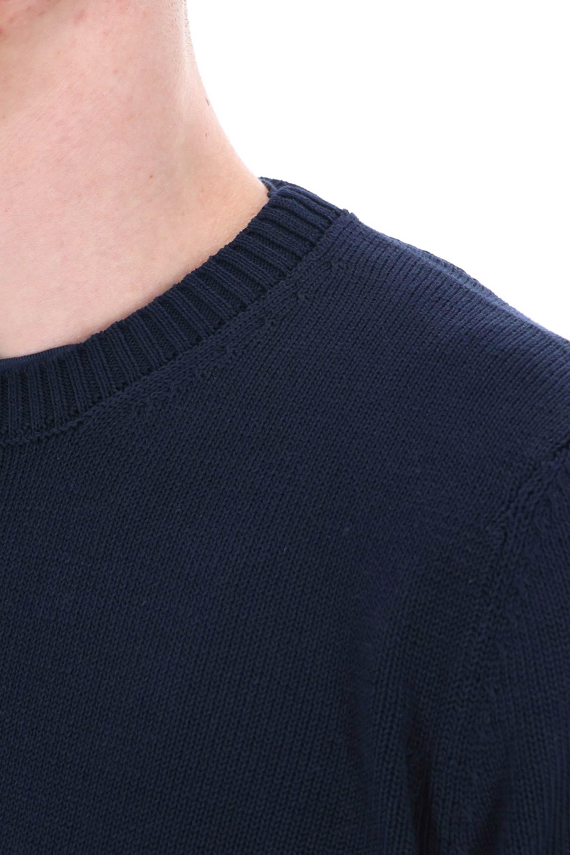 Maglia girocollo in cotone finezza 5 D8Z103/3 795 Drumohr