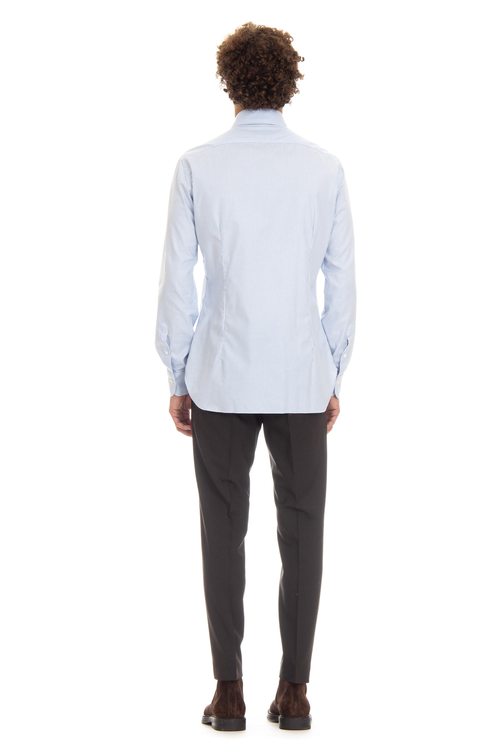 Camicia sartoriale a nido d'ape stretch Etichetta Culto K1U13P0144000.U 0001 Barba